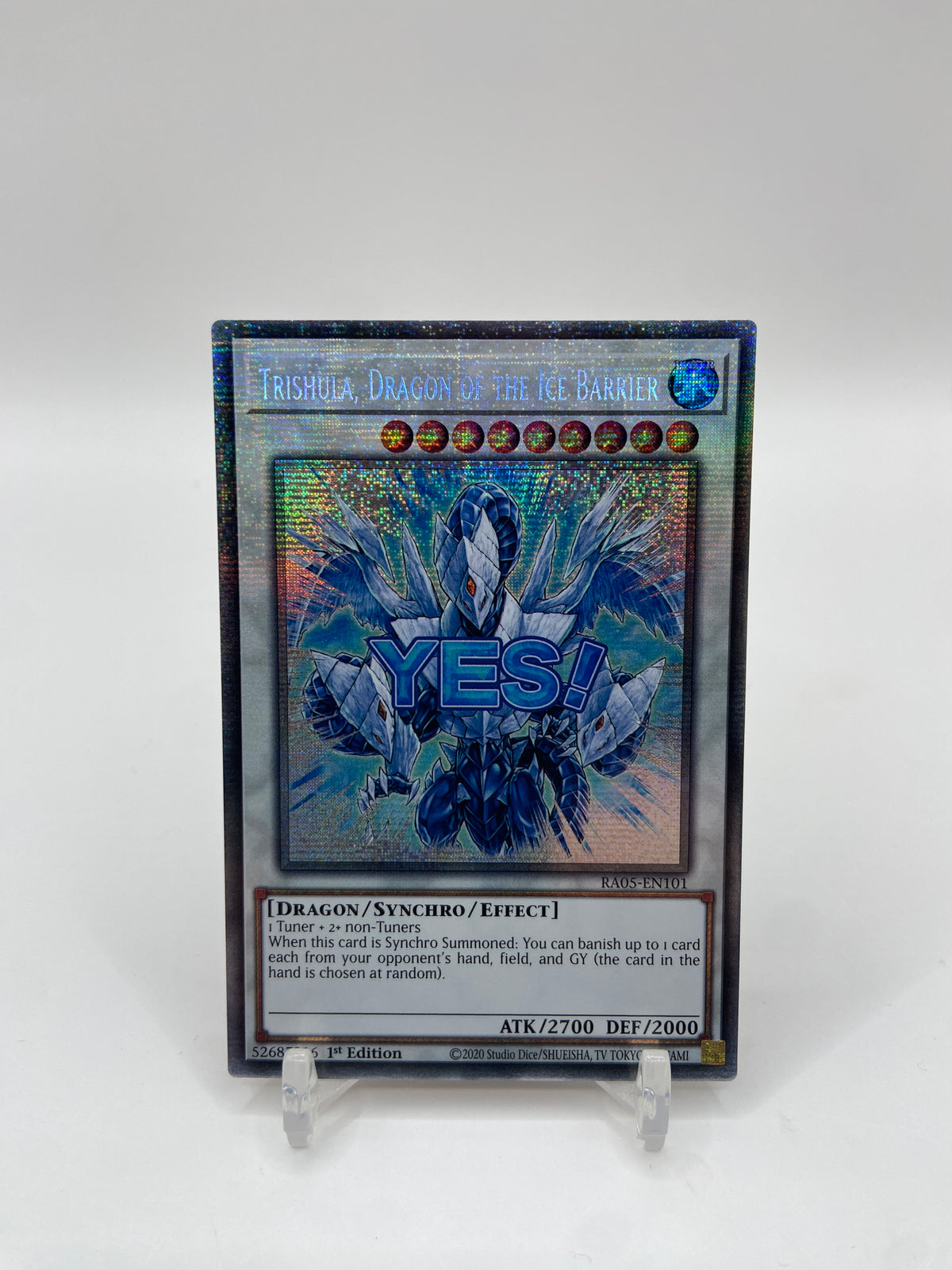 Trishula, Dragon of the Ice Barrier (Starlight Rare) Rarity Collection 5 RA05-EN101