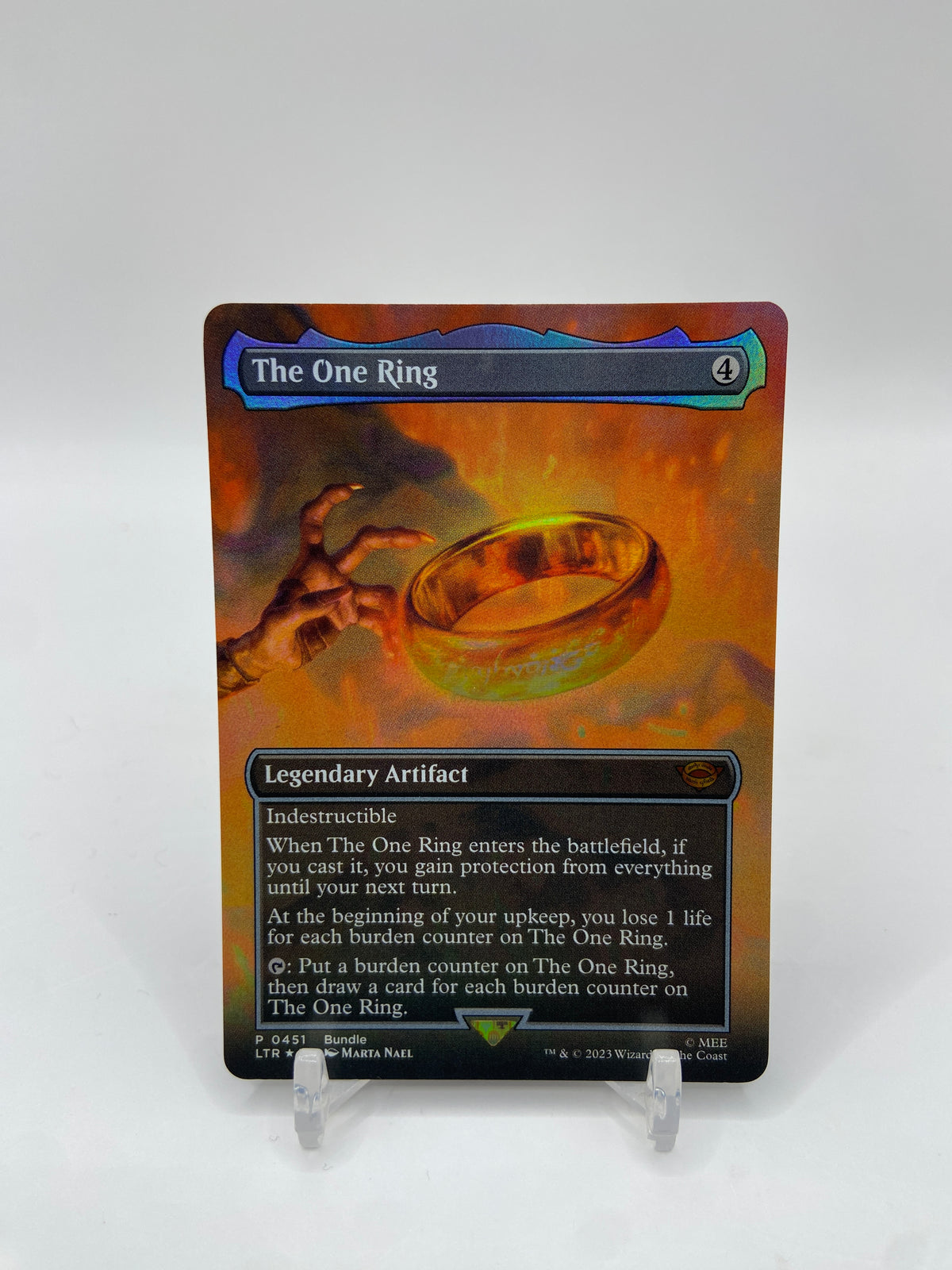 The One Ring Foil (Borderless) Universes Beyond: The Lord of the Rings: Tales of Middle-earth M 451