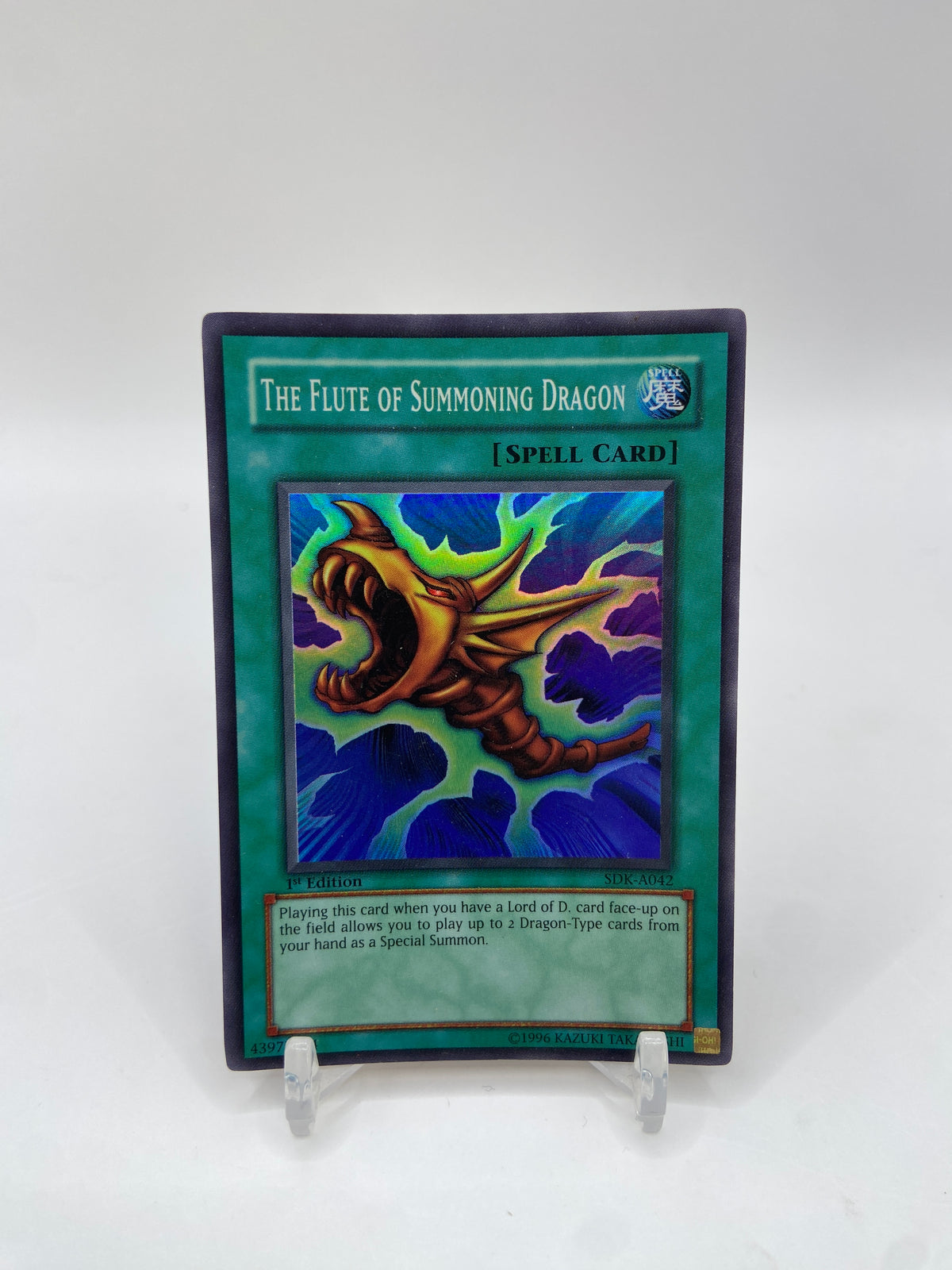 The Flute of Summoning Dragon Super Rare 1st Edition Starter Deck: Kaiba SDK-A042