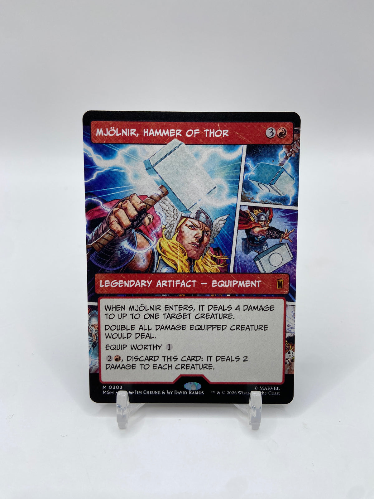 Mjolnir, Hammer of Thor (Borderless) (0303) Marvel Super Heroes M 303