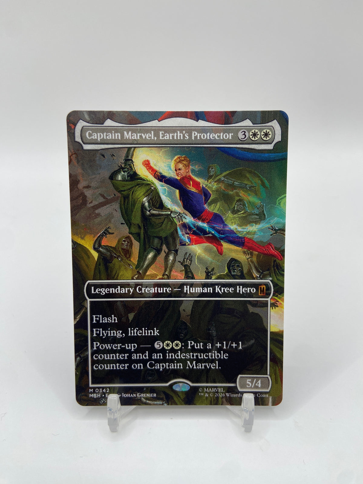Captain Marvel, Earth's Protector (Borderless) (0342) Marvel Super Heroes M 342