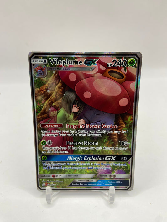 Vileplume Gx Secret Rare Alt Art Cosmic Eclipse 211/236