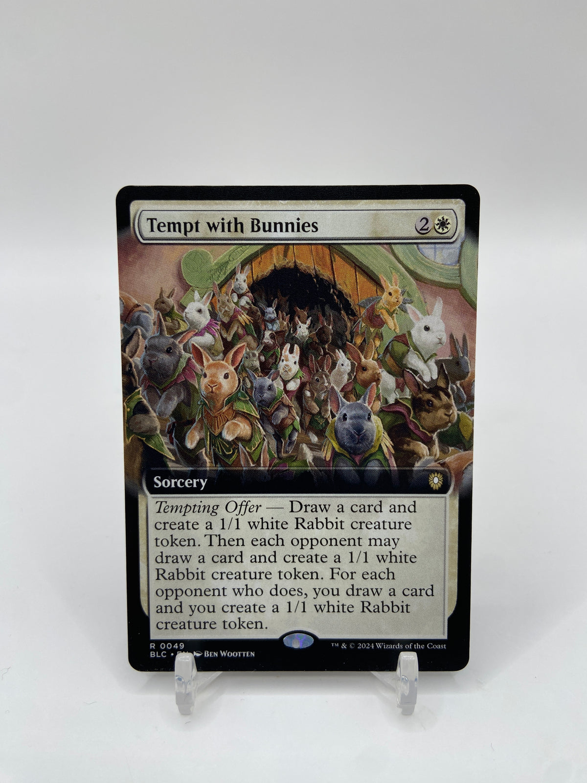 Tempt with Bunnies (Extended Art) Commander: Bloomburrow R 49