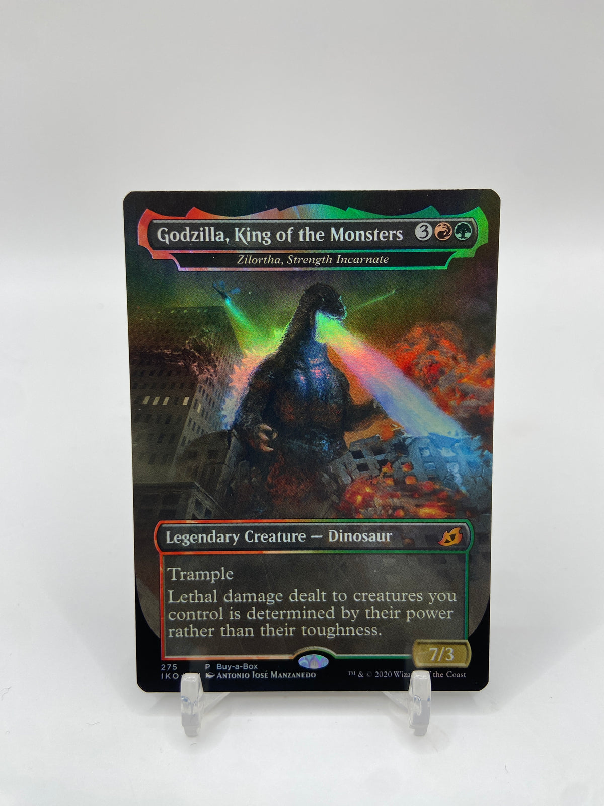 Godzilla, King of the Monsters - Zilortha, Strength Incarnate Foil Buy-A-Box Promos P 275