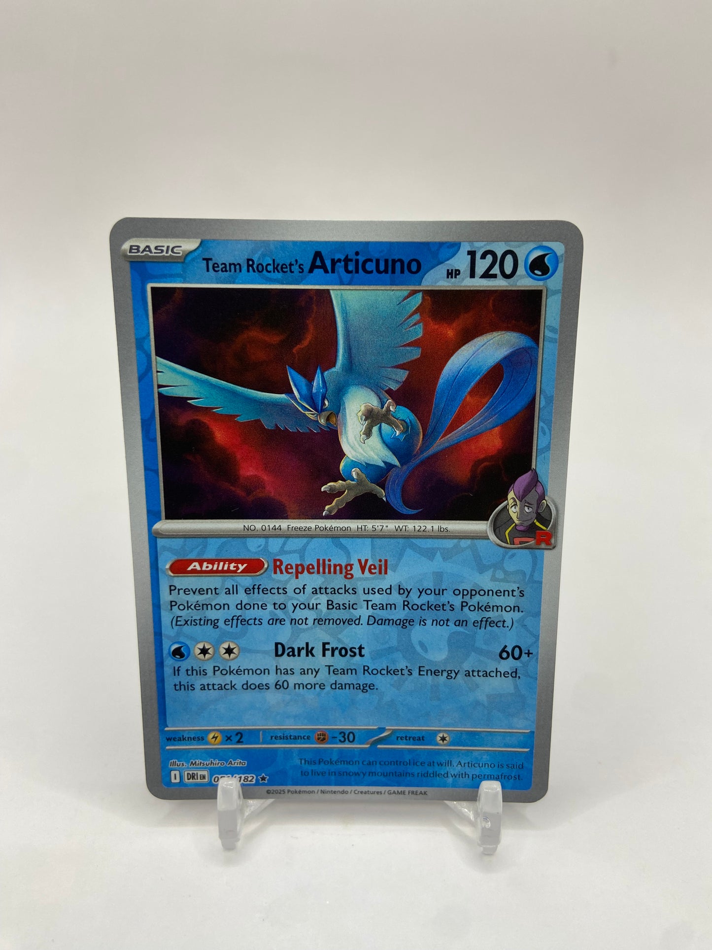Team Rocket's Articuno Reverse Holo Rare Destined Rivals 051/182