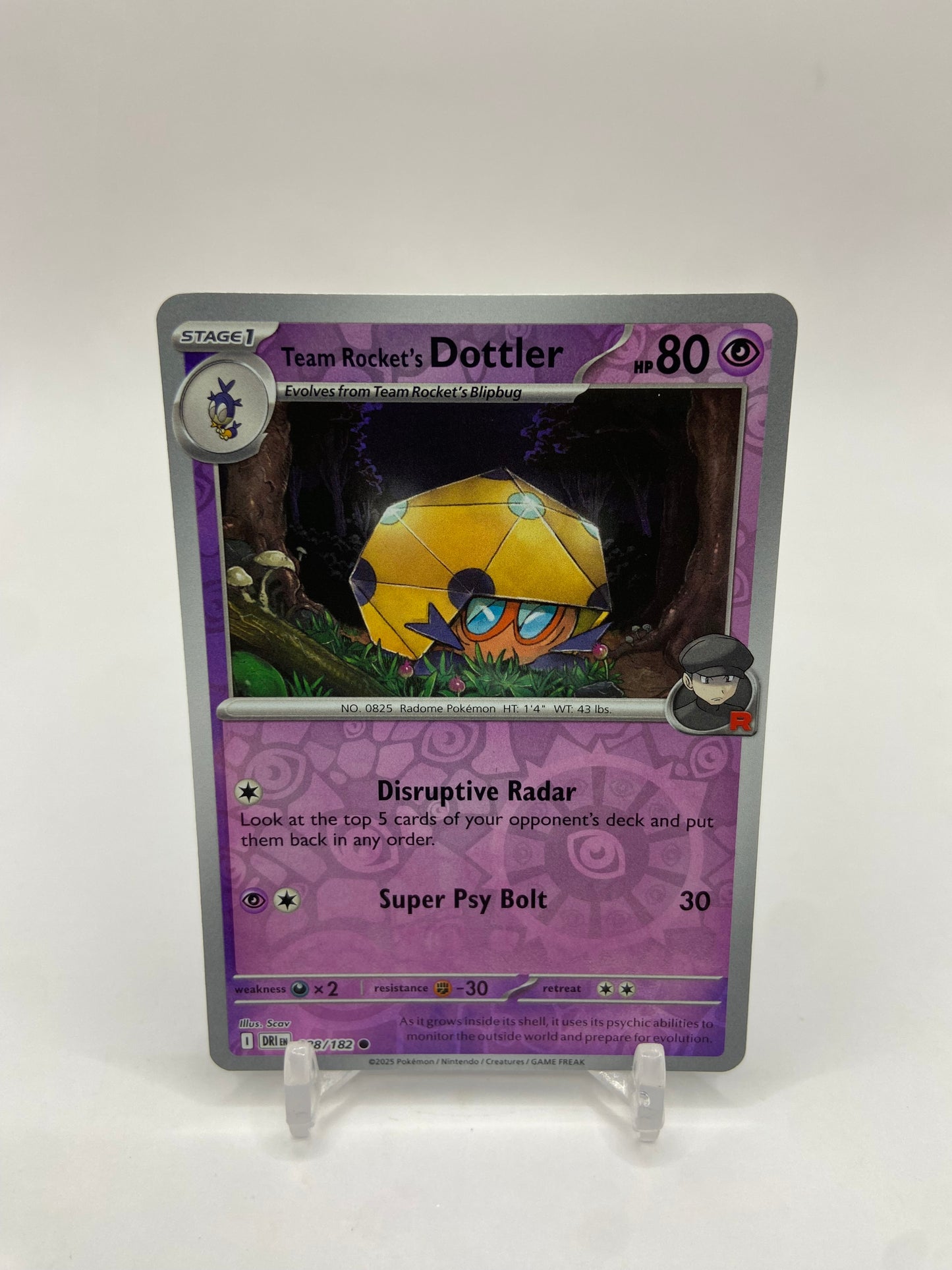 Team Rocket's Dottler Reverse Holo Destined Rivals 088/182