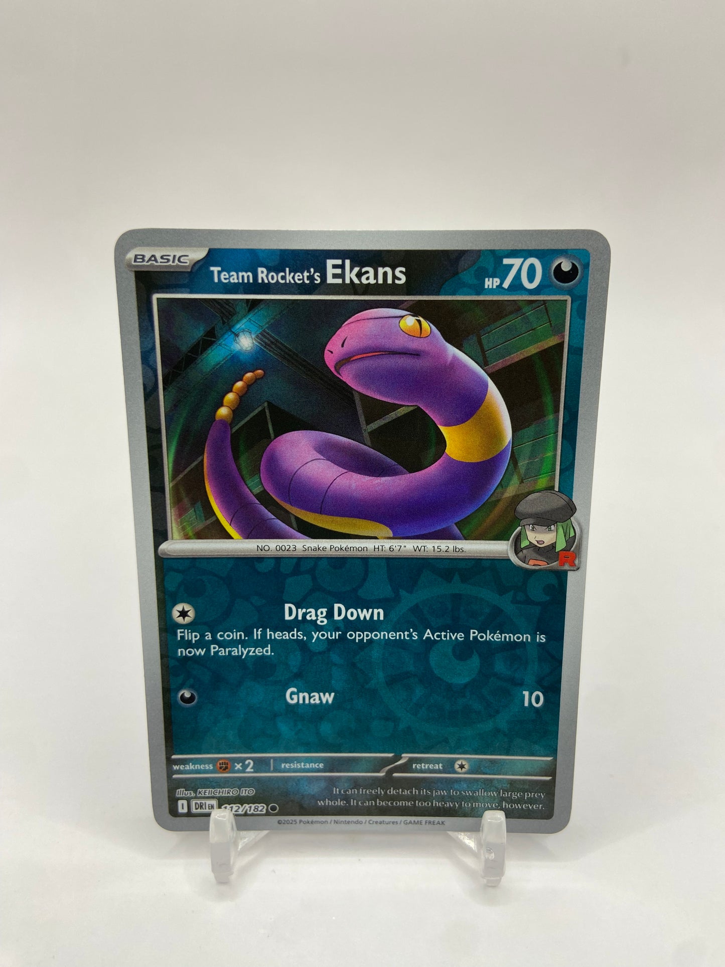 Team Rocket's Ekans Reverse Holo Destined Rivals 112/182