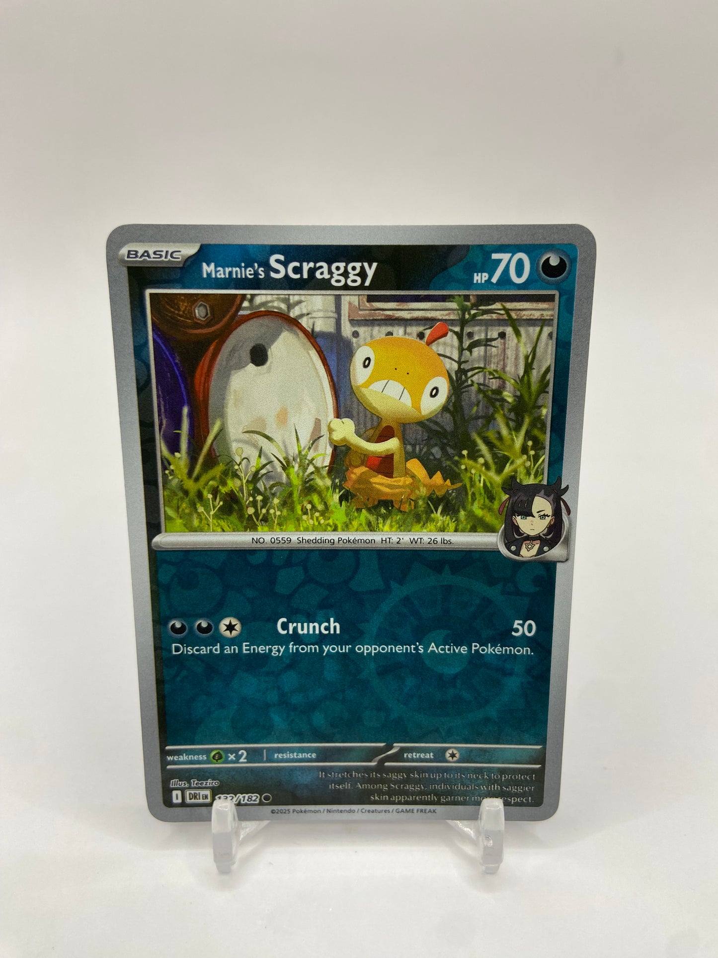 Marnie's Scraggy Reverse Holo Destined Rivals 132/182