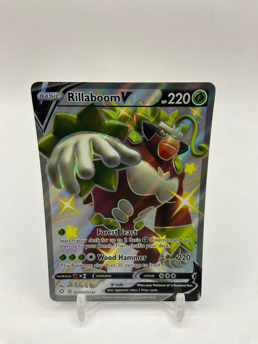 Rillaboom V Shiny Full Art Shining Fates SV105/SV122