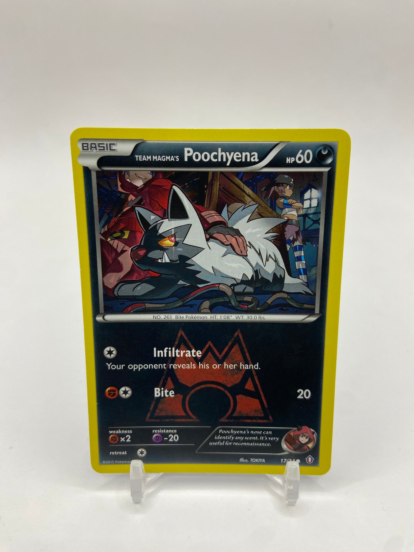 Team Magma's Poochyena Double Crisis 17/34