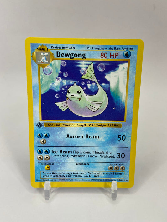 Dewgong 1st Edition Shadowless Base Set 25/102