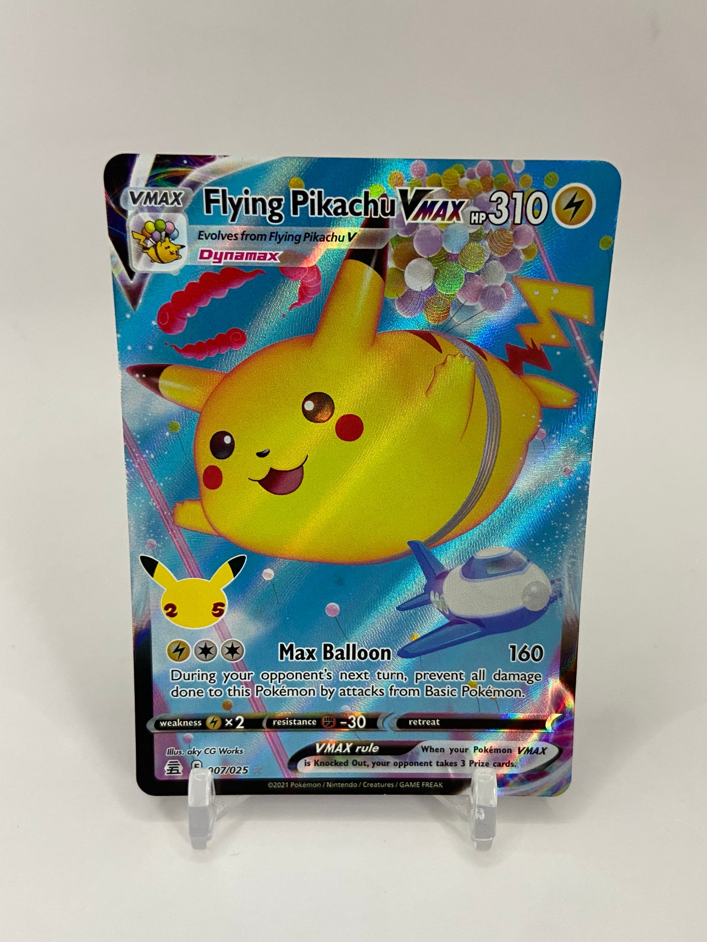 Flying Pikachu Vmax Celebrations 007/025