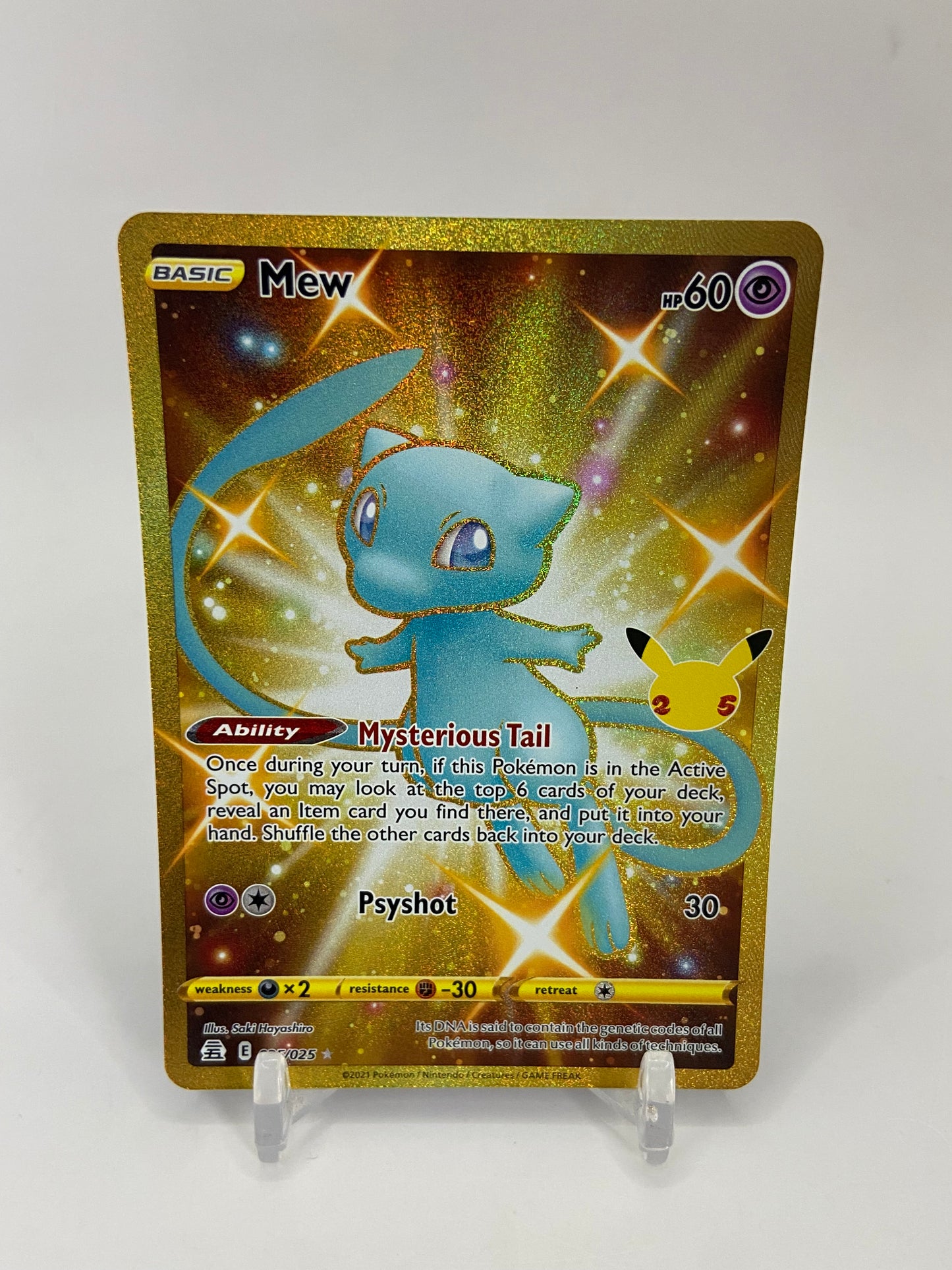 Mew Gold Secret Rare Celebrations 025/025
