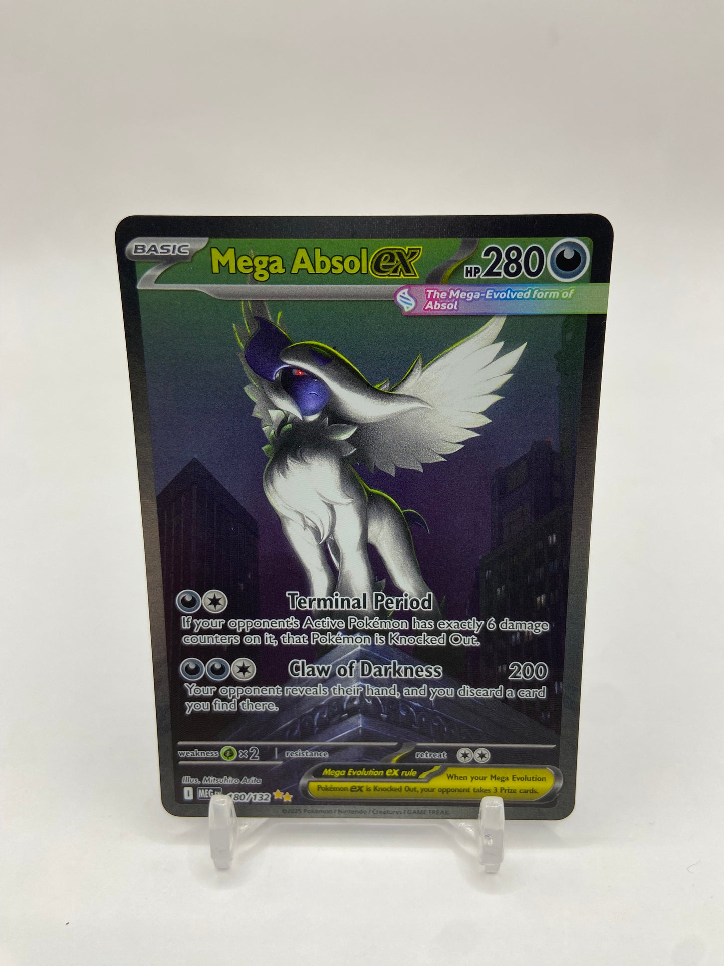 Mega Absol Ex Alt Art Secret Rare Mega Evolutions 180/132