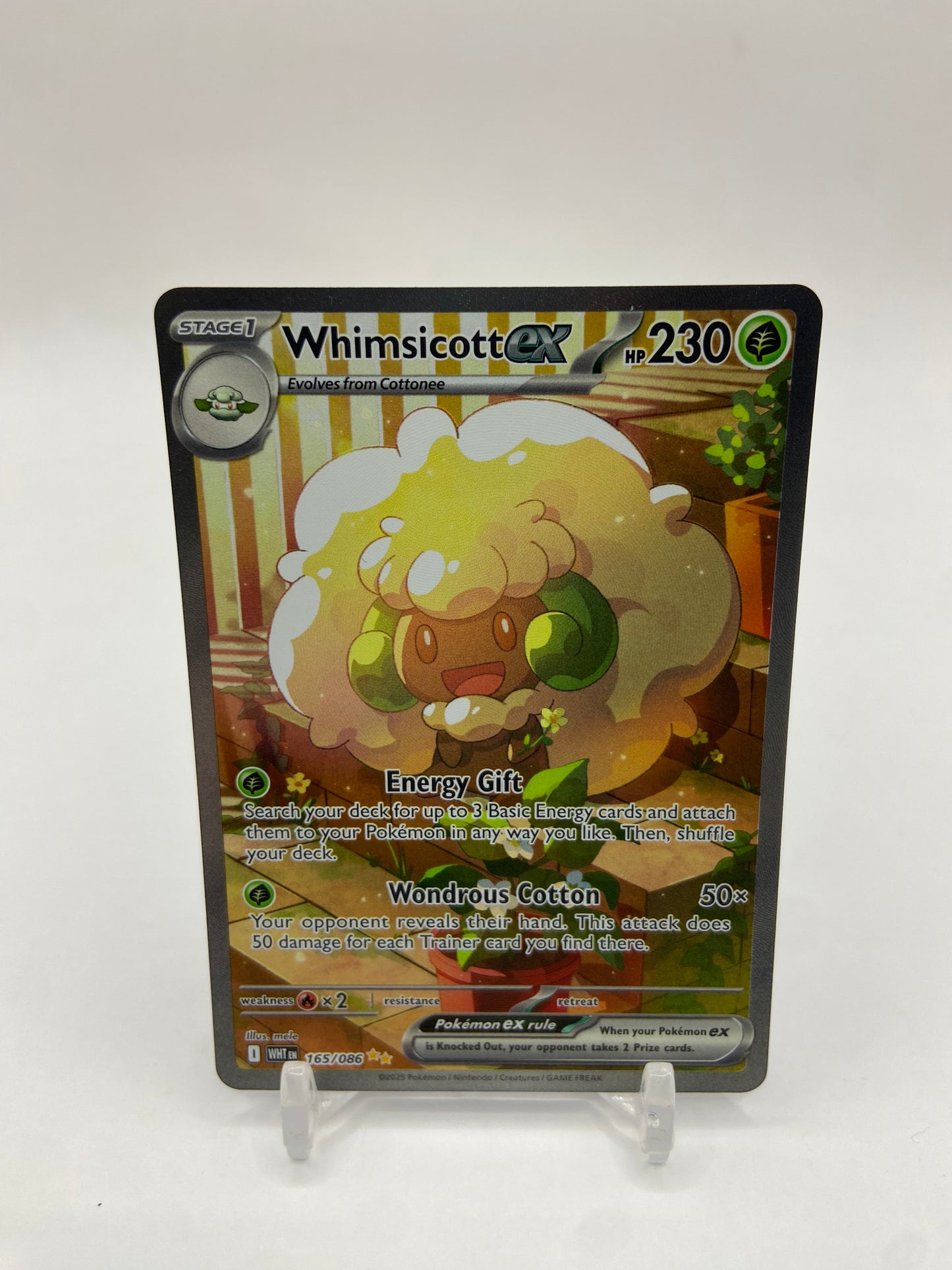 Whimsicott Ex Alt Art Secret Rare White Flare 165/086