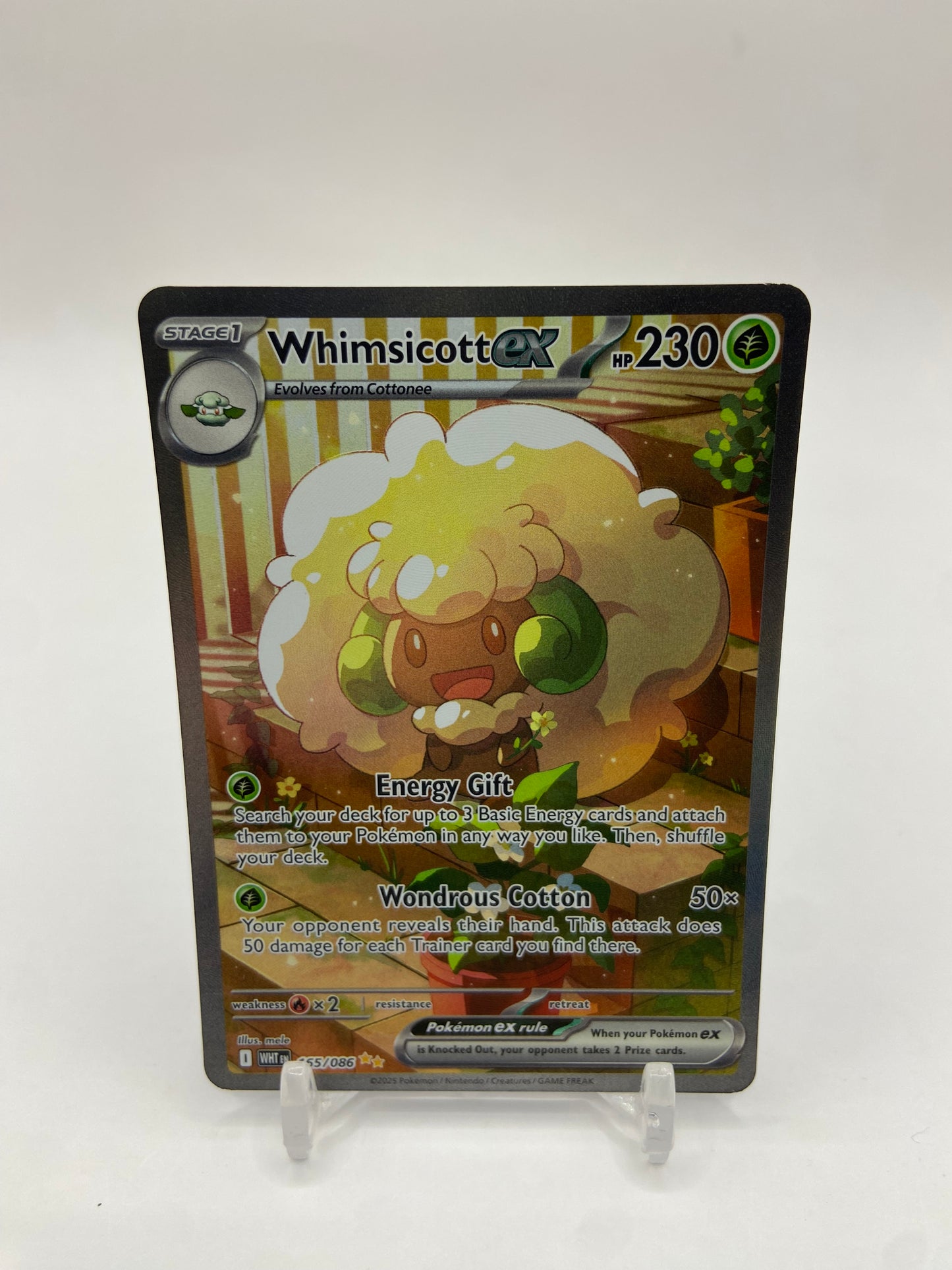 Whimsicott Ex Alt Art Secret Rare White Flare 165/086