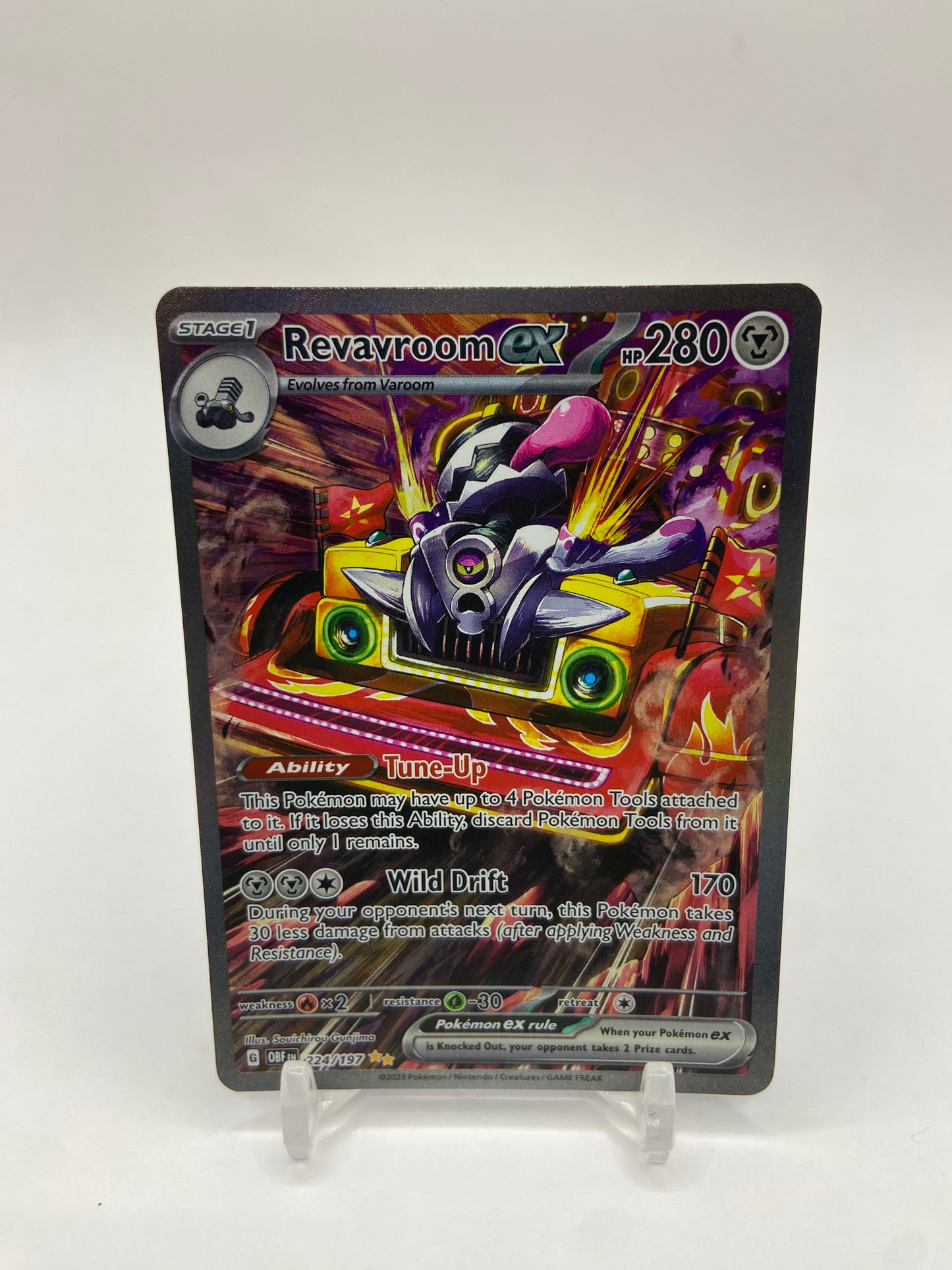 Revavroom Ex Alt Art Secret Rare Obsidian Flames 224/197