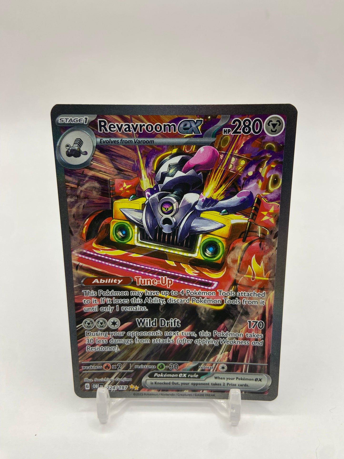 Revavroom Ex Alt Art Secret Rare Obsidian Flames 224/197