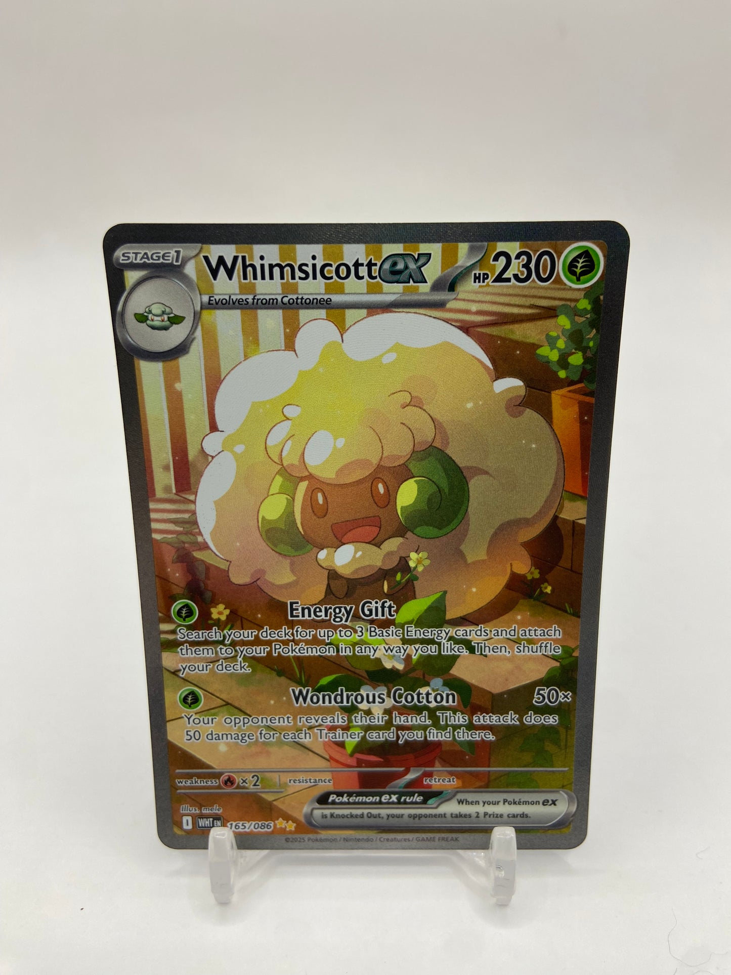 Whimsicott Ex Alt Art Secret Rare White Flare 165/086