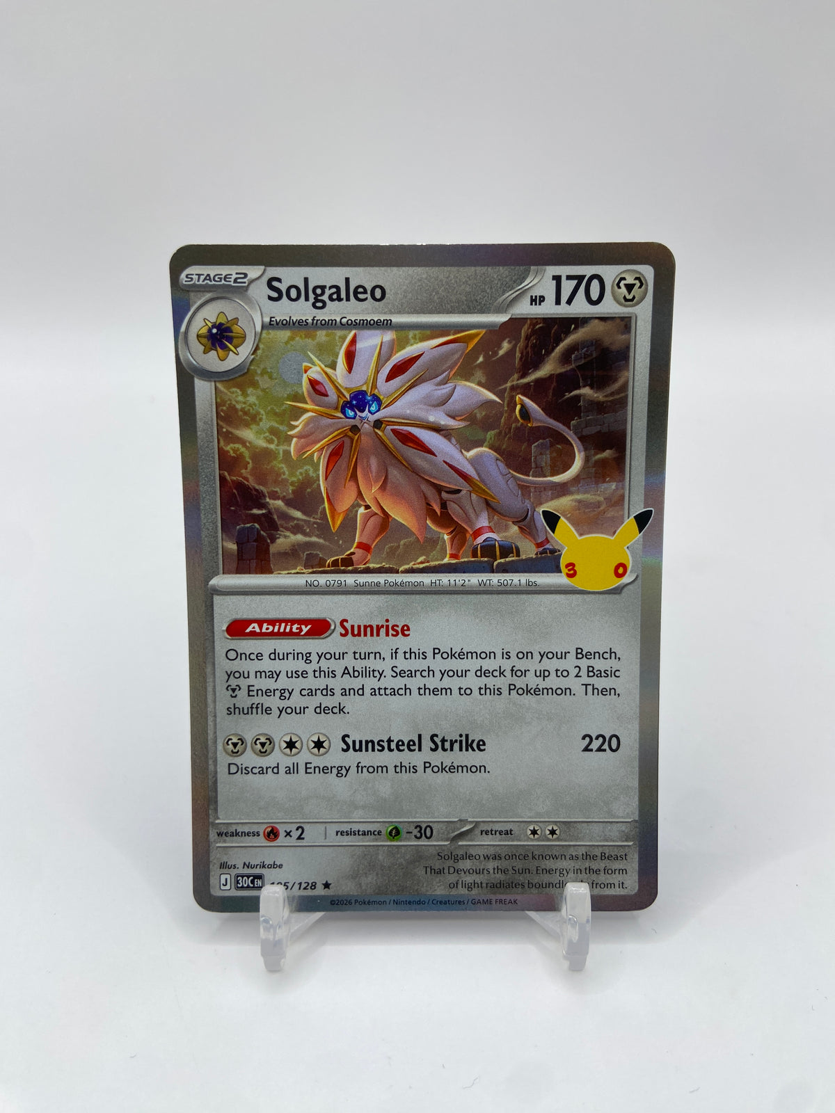 Solgaleo 30th Celebration 105/128