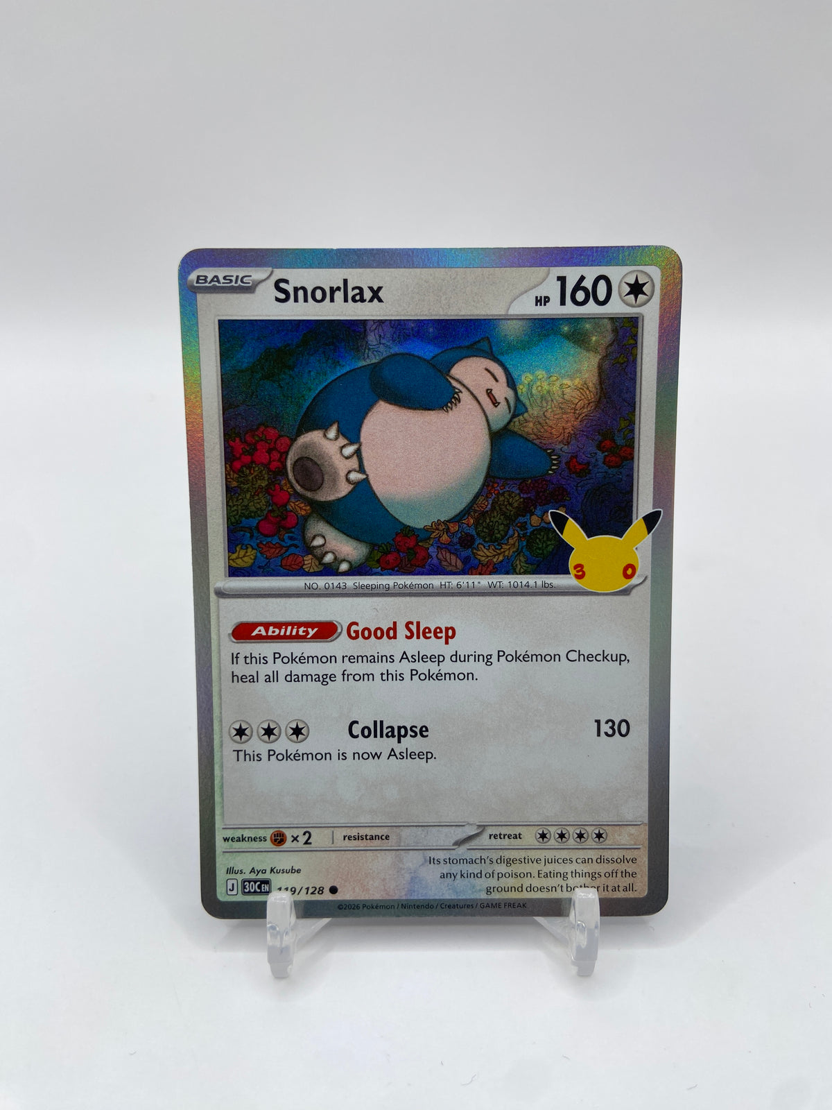 Snorlax 30th Celebration 119/128