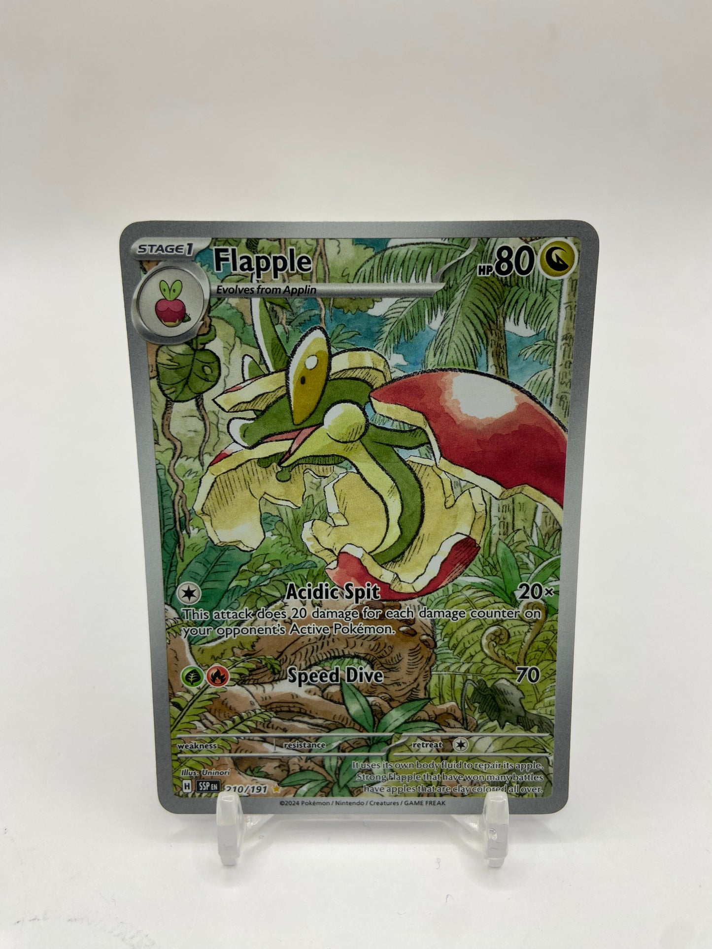 Flapple Art Rare Full Art Surging Sparks 210/191