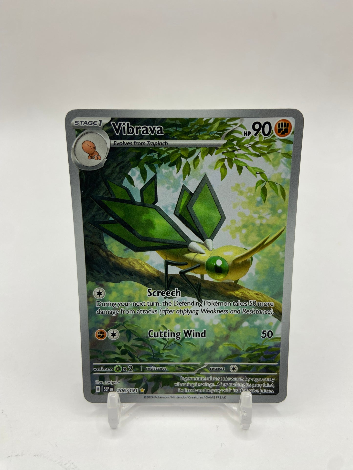 Vibrava Art Rare Full Art Surging Sparks 206/191