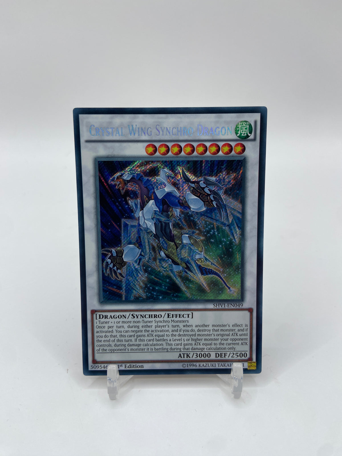 Crystal Wing Synchro Dragon Secret Rare Shining Victories SHVI-EN049