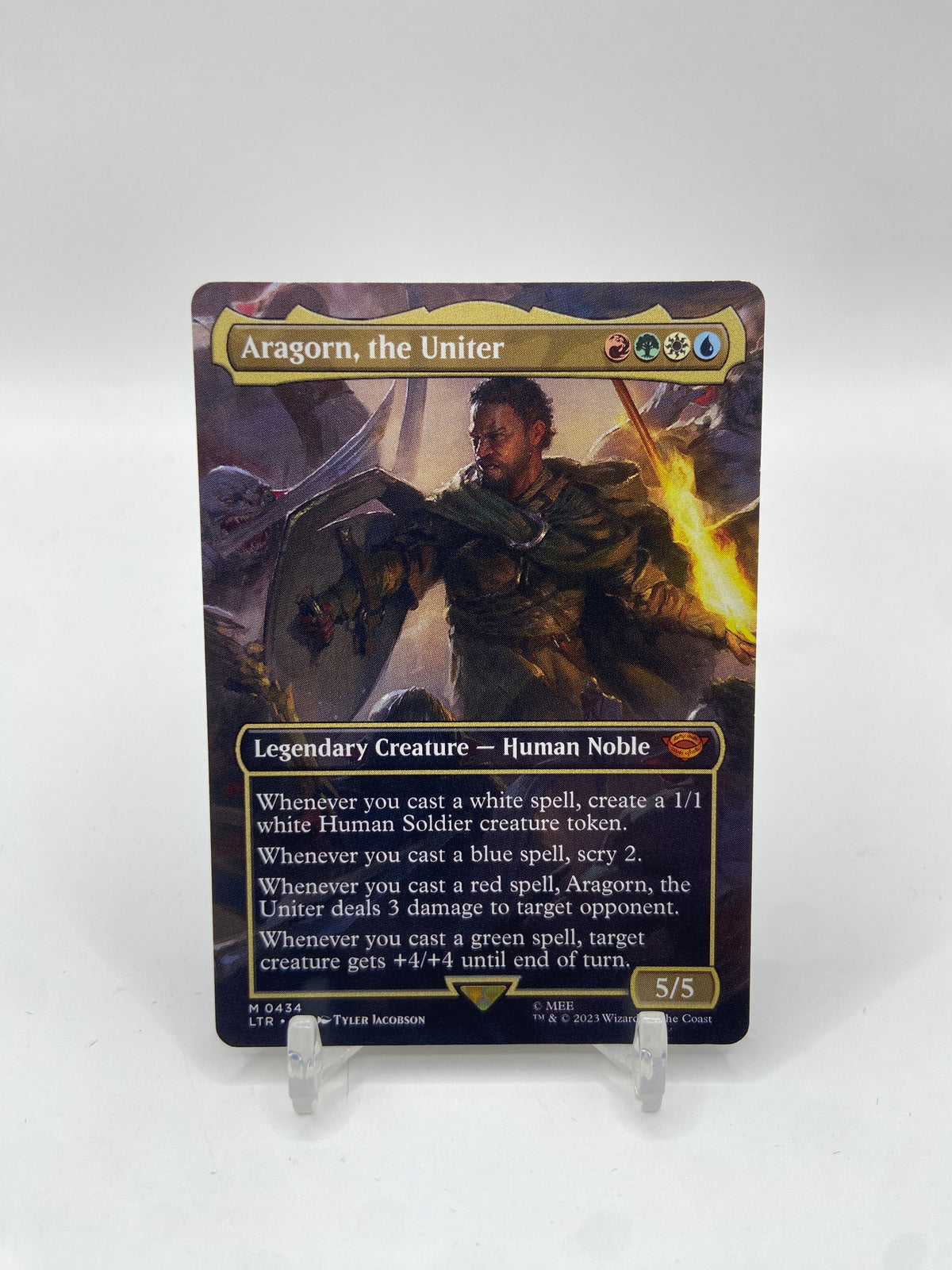 Aragorn, the Uniter (Borderless) Universes Beyond: The Lord of the Rings: Tales of Middle-earth M 434