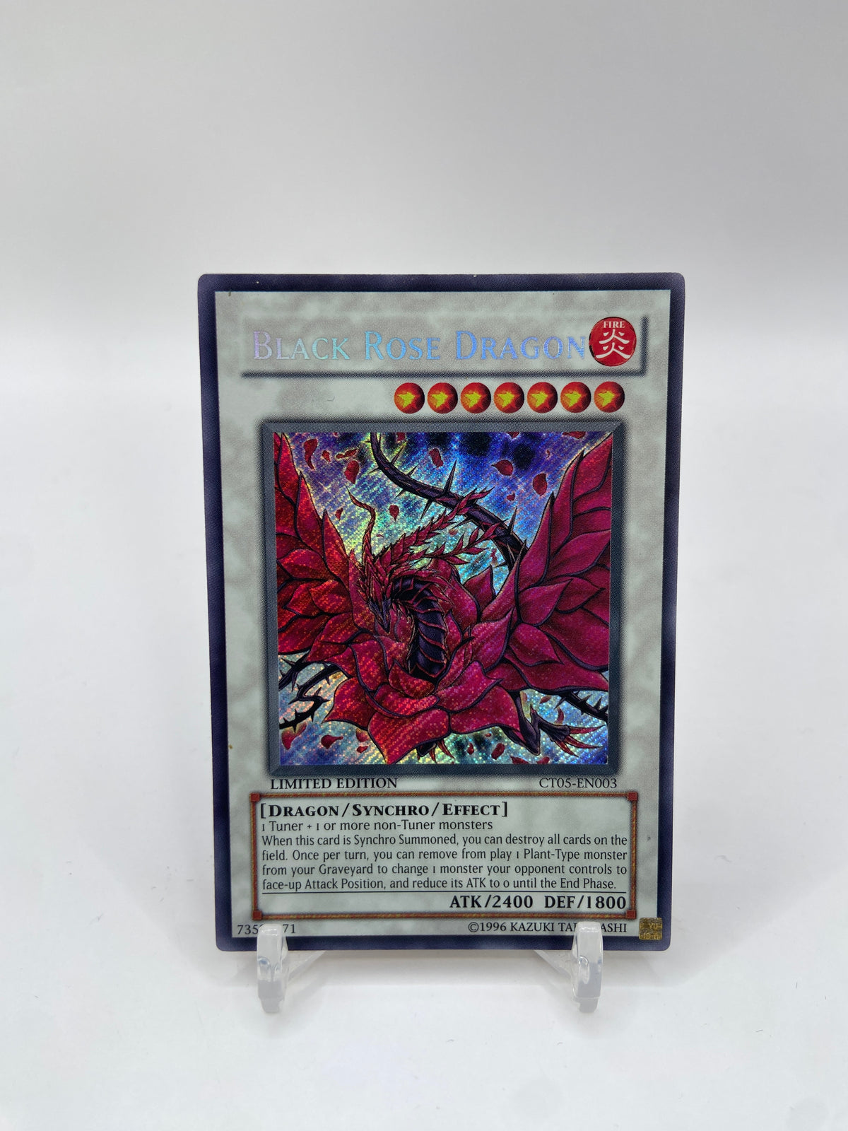 Black Rose Dragon Secret Rare 2008 Collectors Tin CT05-EN003