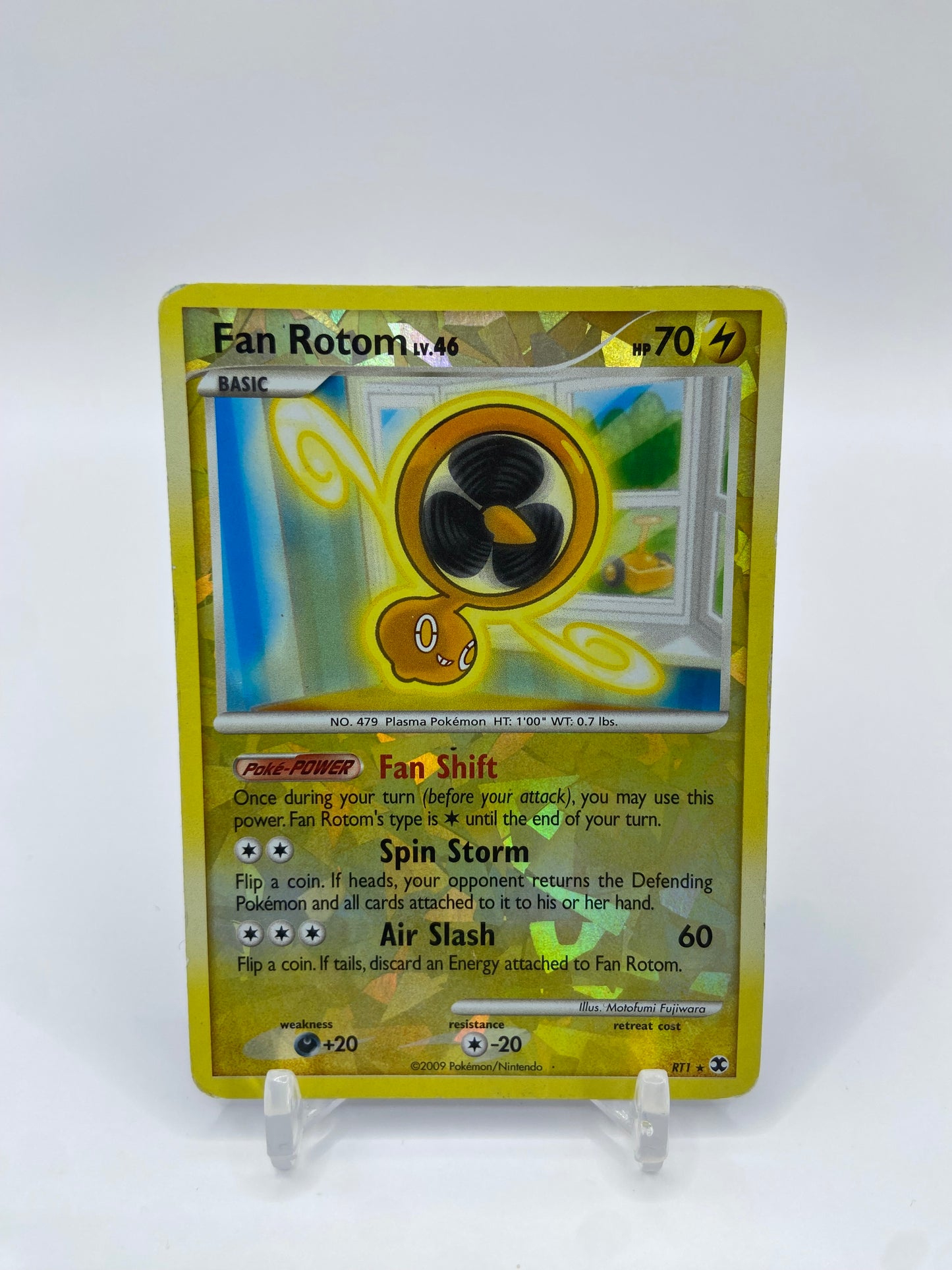 Fan Rotom Lv.46 Cracked Ice Holo Sub Set Rising Rivals RT1
