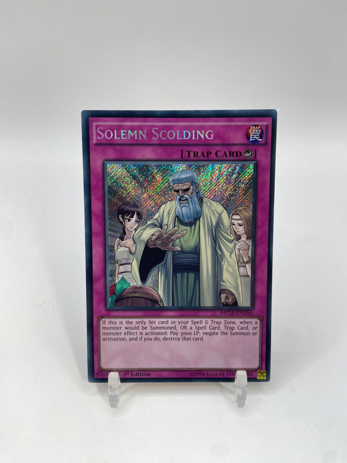 Solemn Scolding Secret Rare 2015 Mega-Tins Mega Pack MP15-EN186