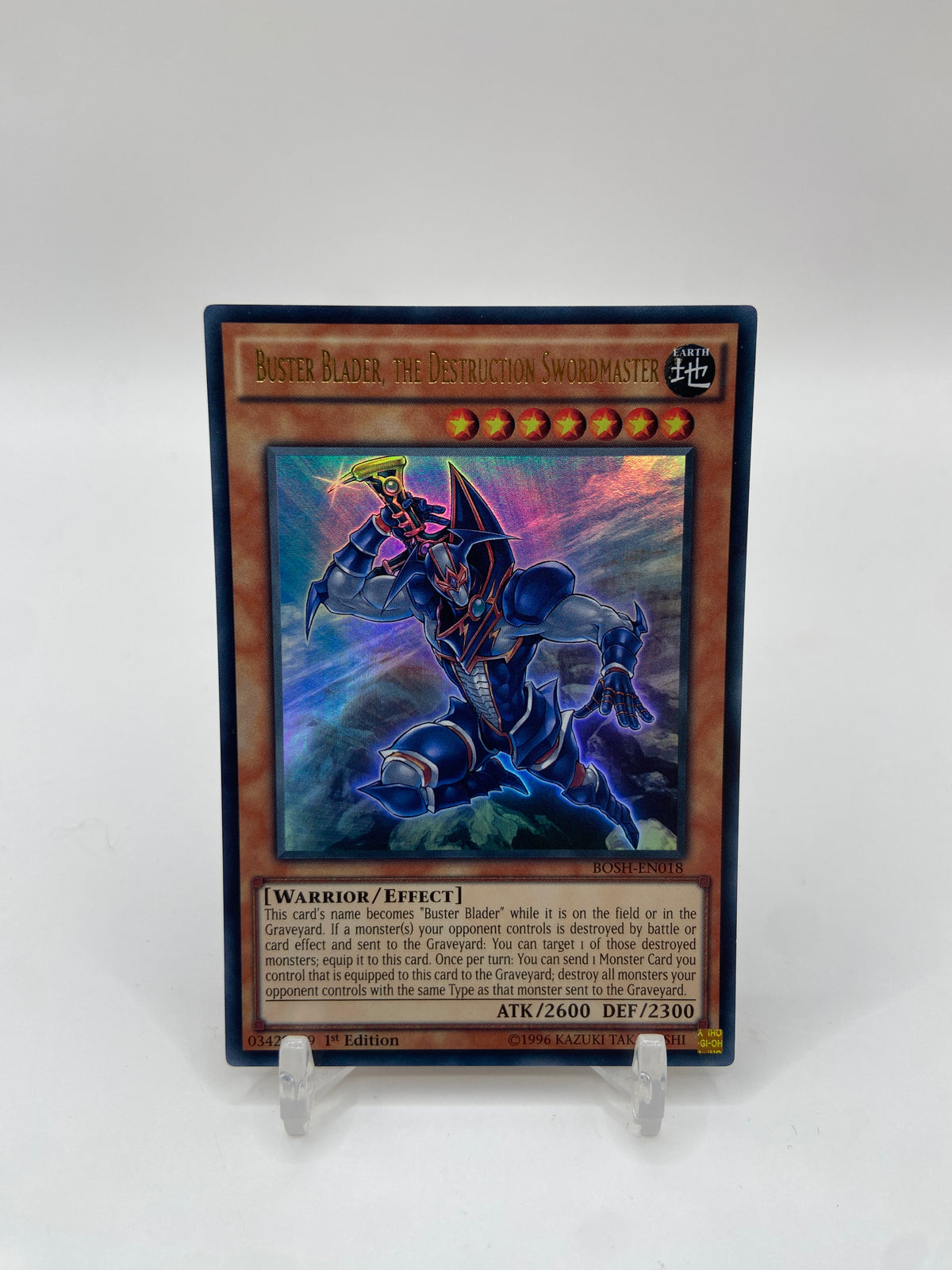 Buster Blader, the Destruction Swordmaster Ultra Rare Breakers of Shadow BOSH-EN018