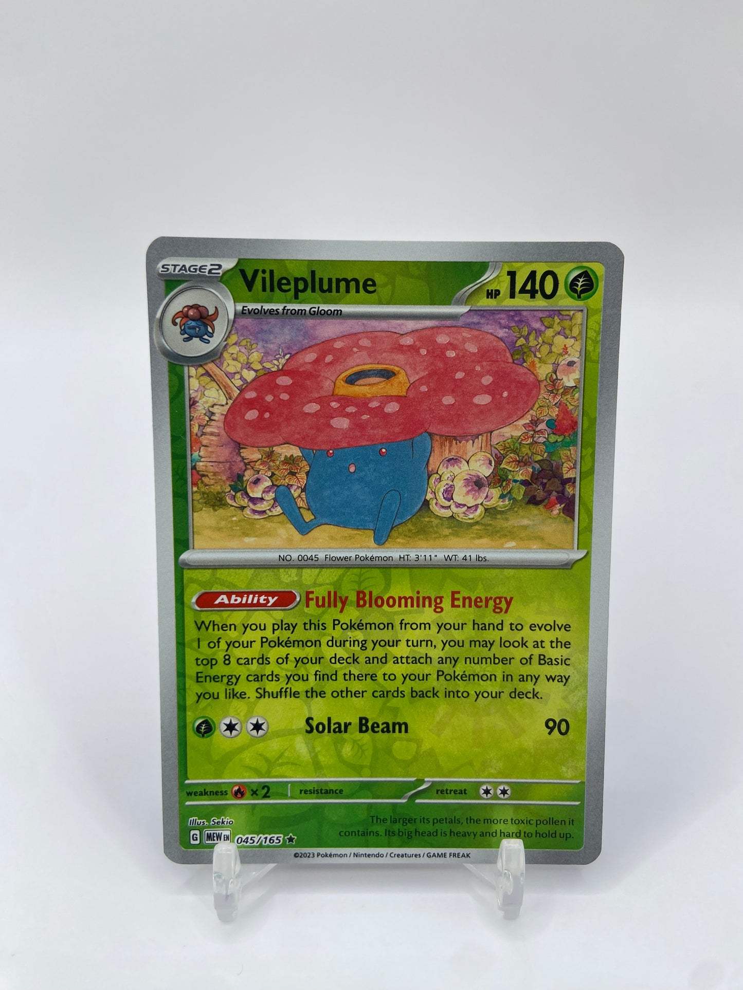 Vileplume Rare Reverse Holo 151 045/165