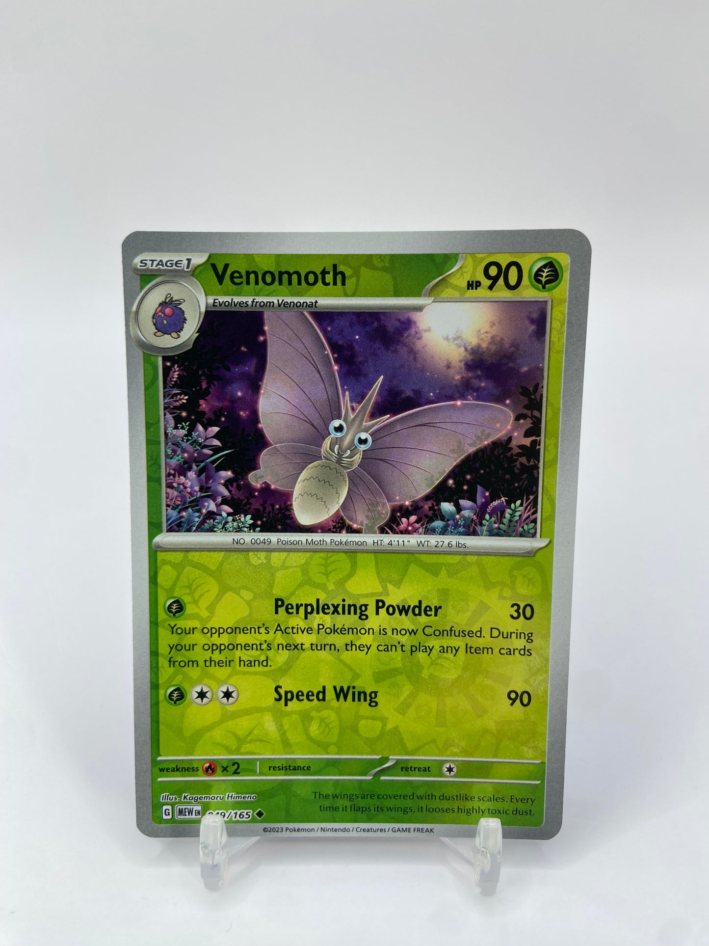 Venomoth Reverse Holo 151 049/165