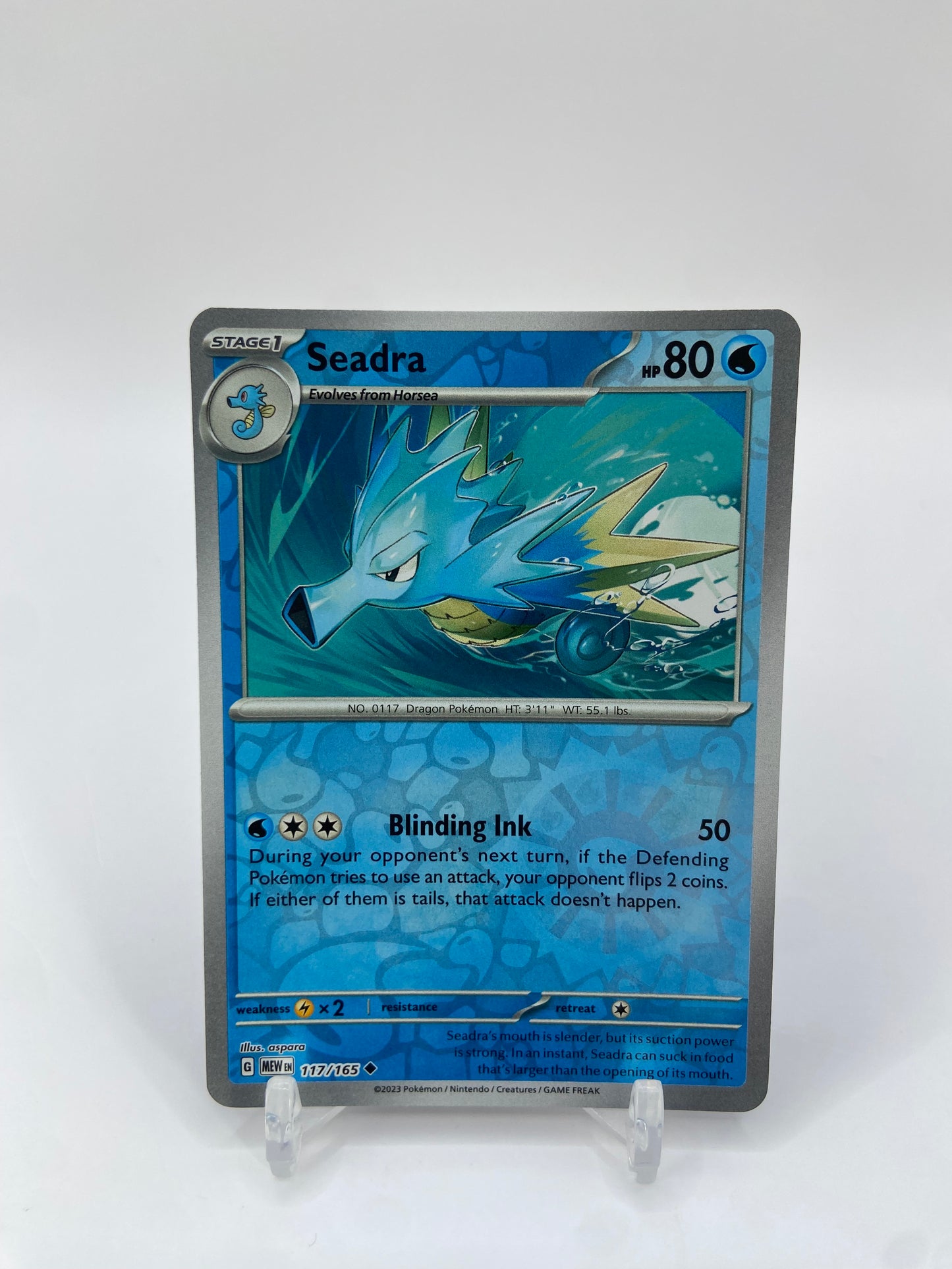 Seadra Reverse Holo 151 117/165