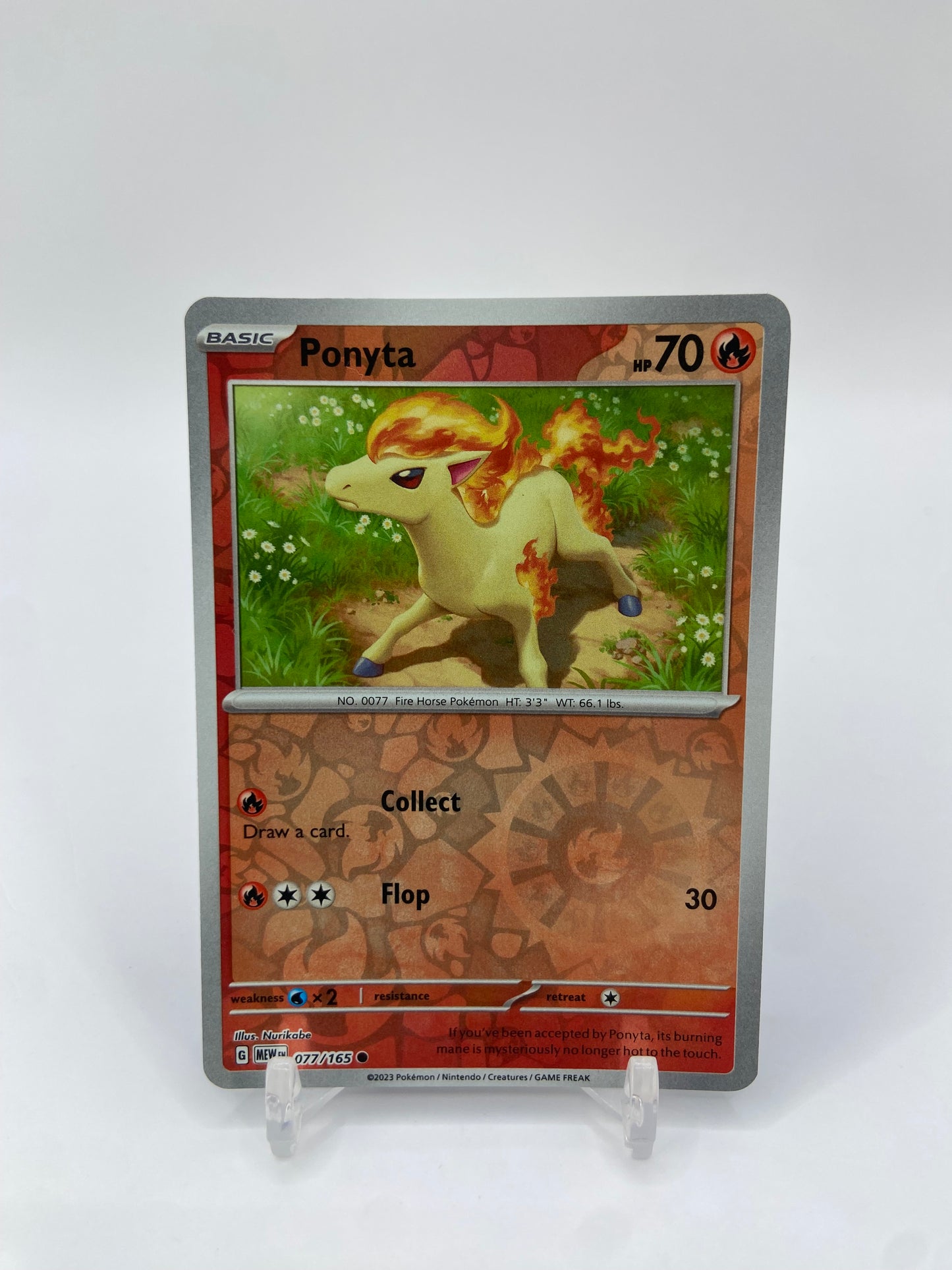 Ponyta Reverse Holo 151 077/165