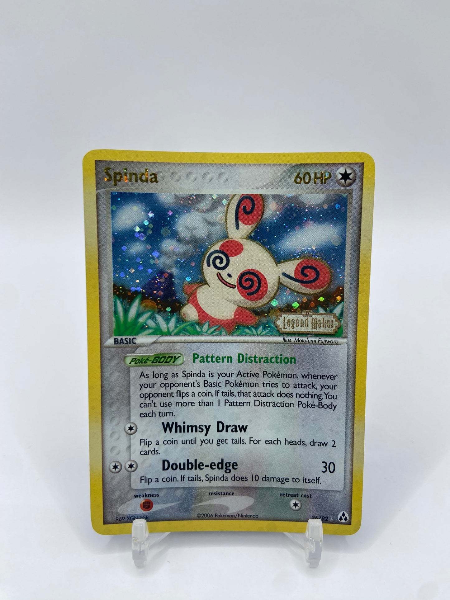 Spinda Reverse Holo Rare Stamped Legend Maker 26/92