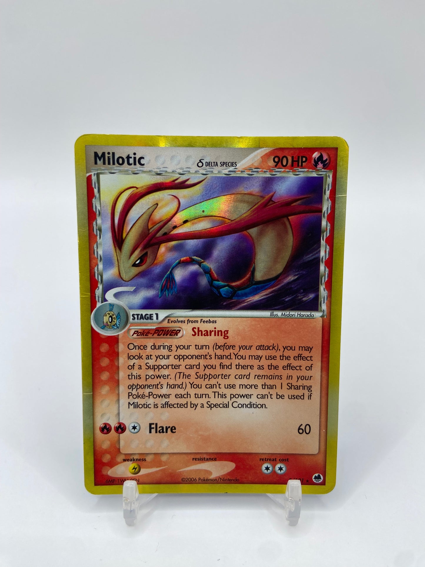 Milotic Holo Ex Dragon Frontiers 5/101