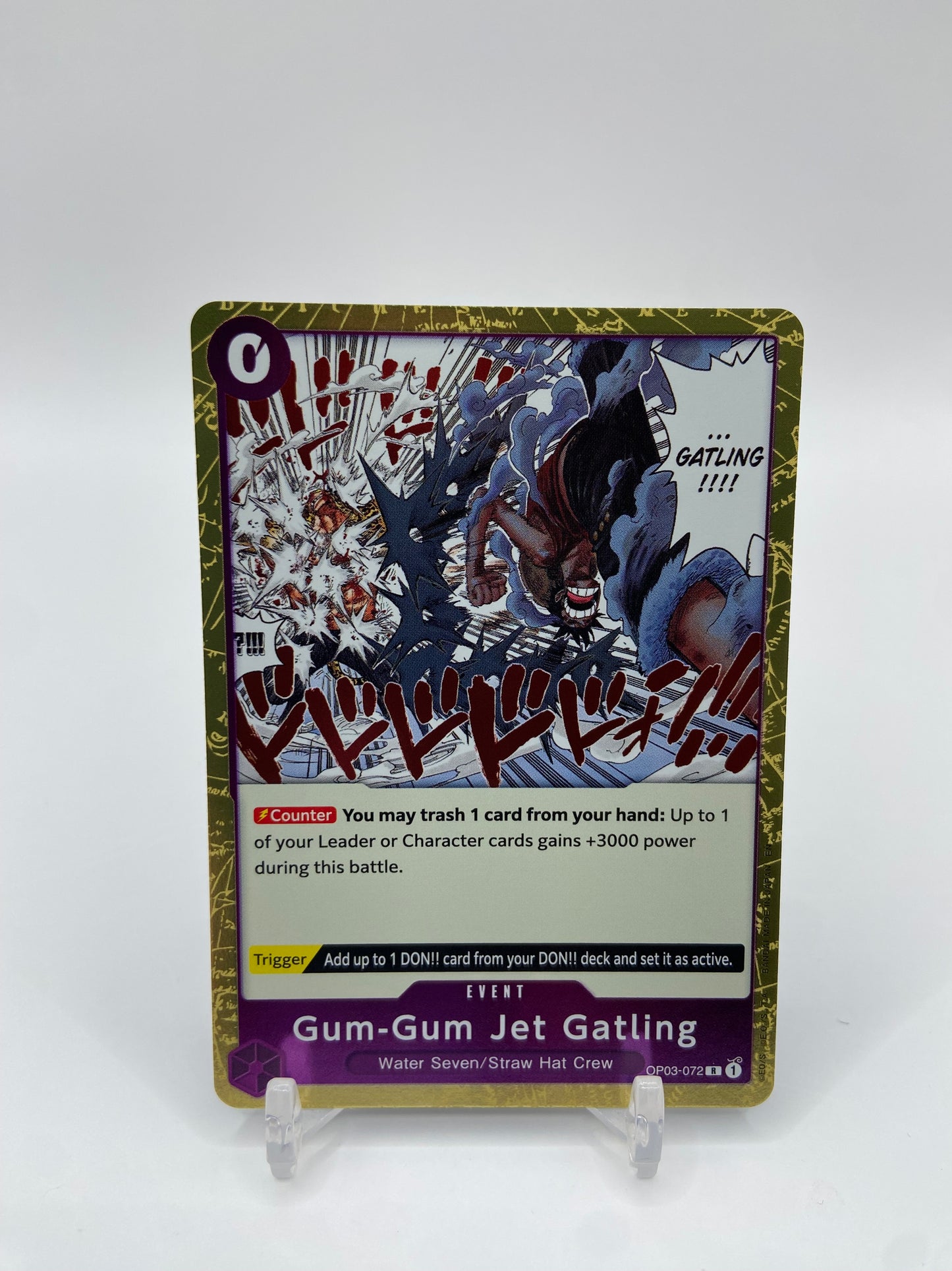 Gum-Gum Jet Gatling R Foil Pillars of Strength OP03-072