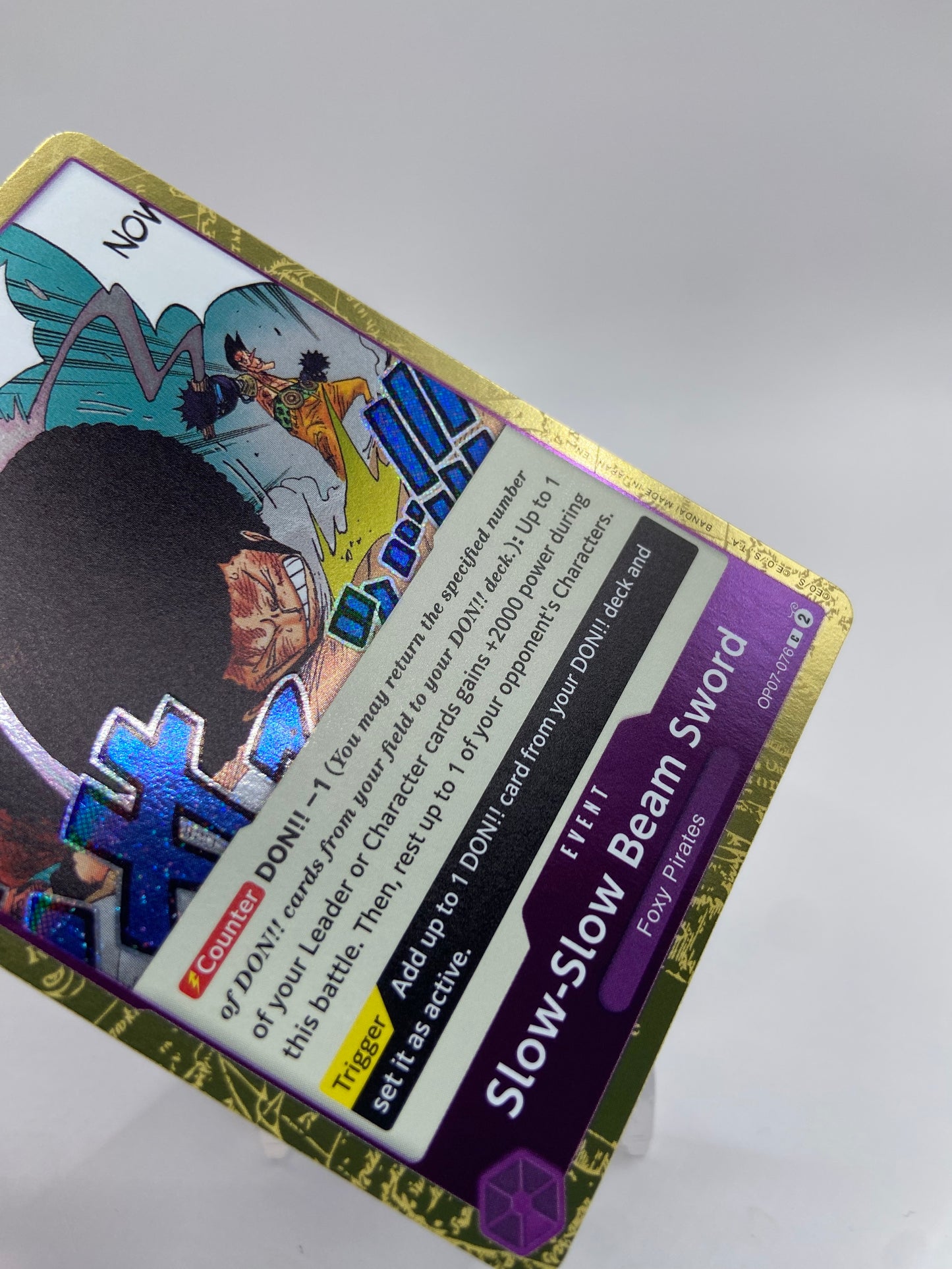Slow-Slow Beam Sword (Pirate Foil) Premium Booster -The Best- Vol. 2 OP07-076