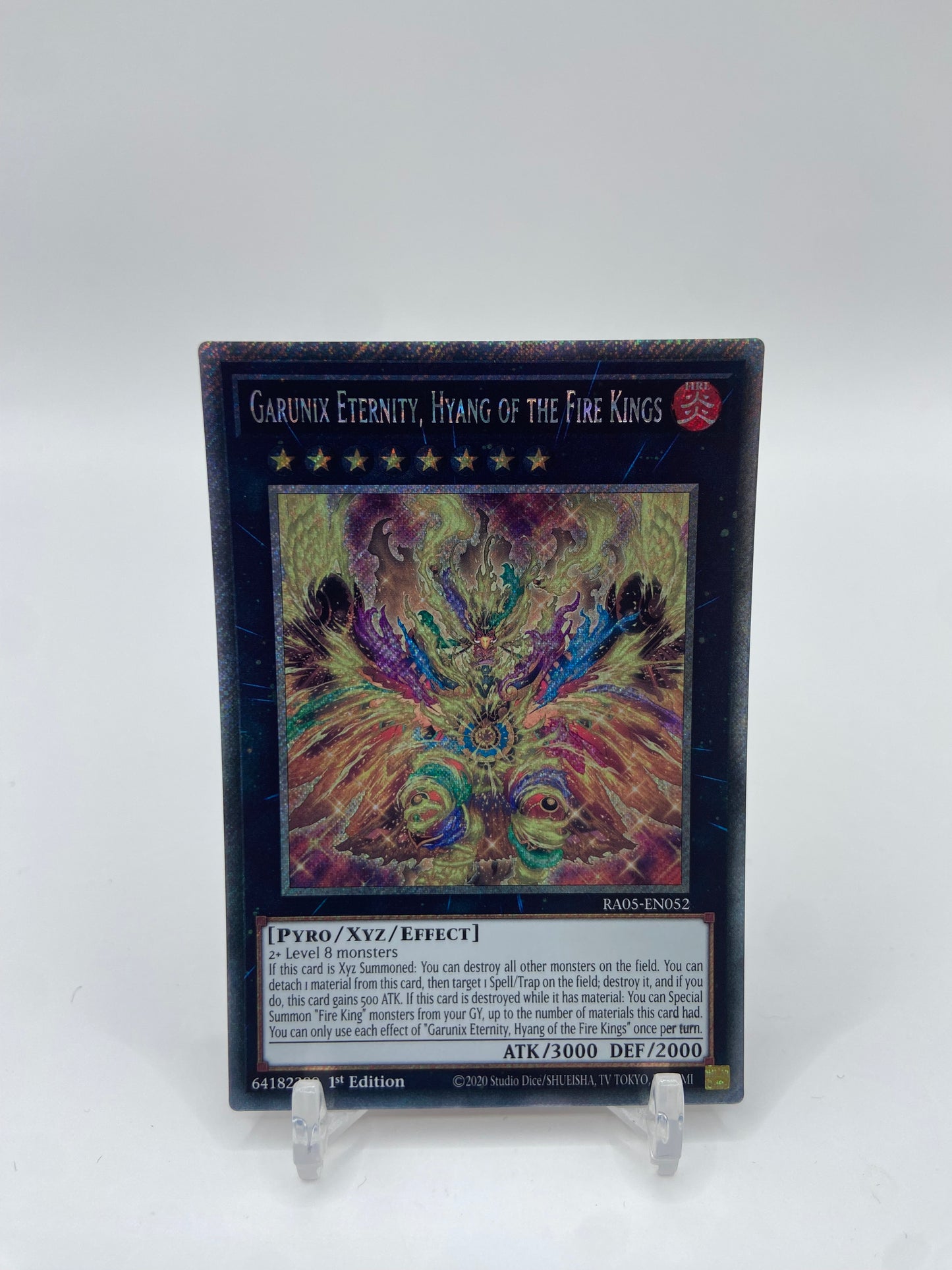 Garunix Eternity, Hyang of the Fire Kings (Platinum Secret Rare) Rarity Collection 5 RA05-EN052