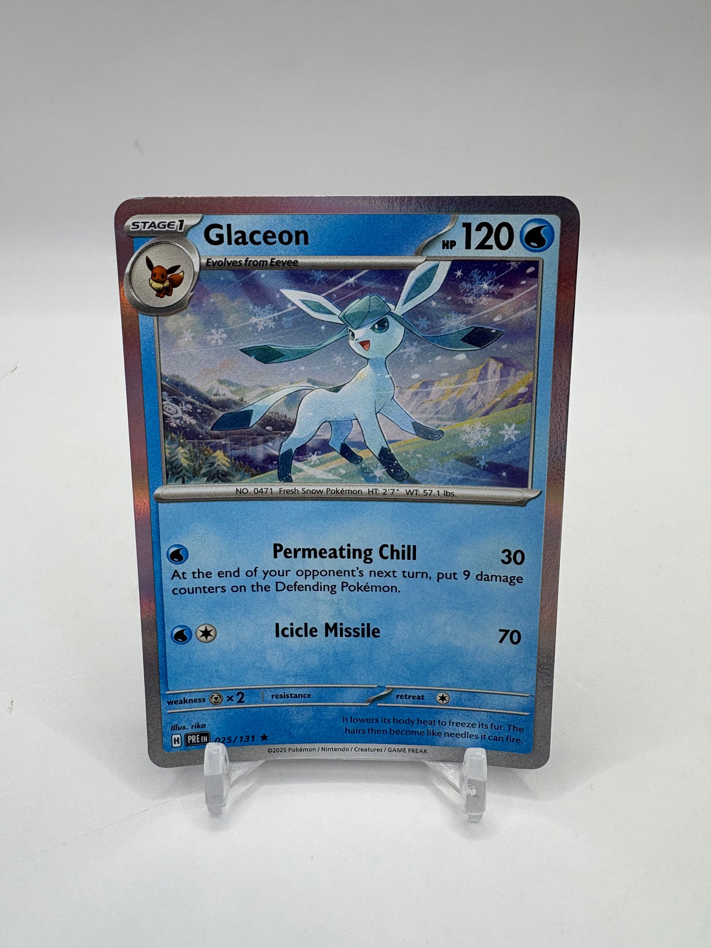 Glaceon Holo Prismatic Evolutions 025/131