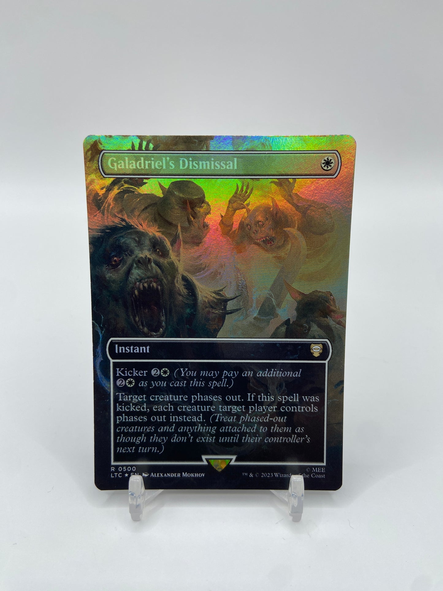 Galadriel's Dismissal Foil (Borderless) Commander: The Lord of the Rings: Tales of Middle-earth R 500
