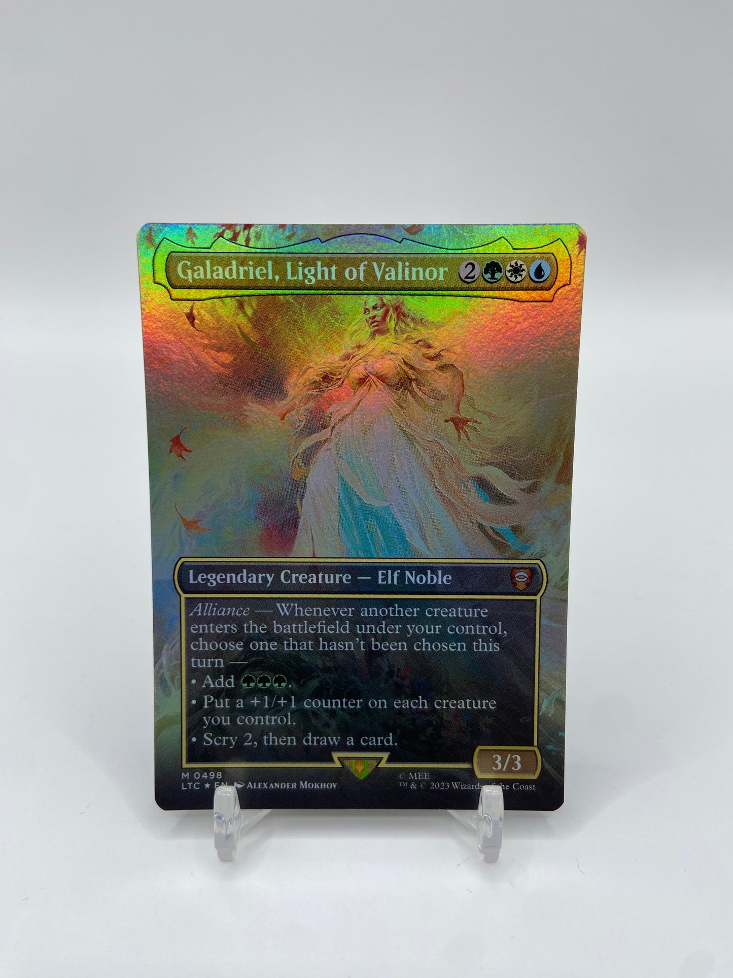 Galadriel, Light of Valinor Foil (Borderless) Commander: The Lord of the Rings: Tales of Middle-earth M 498