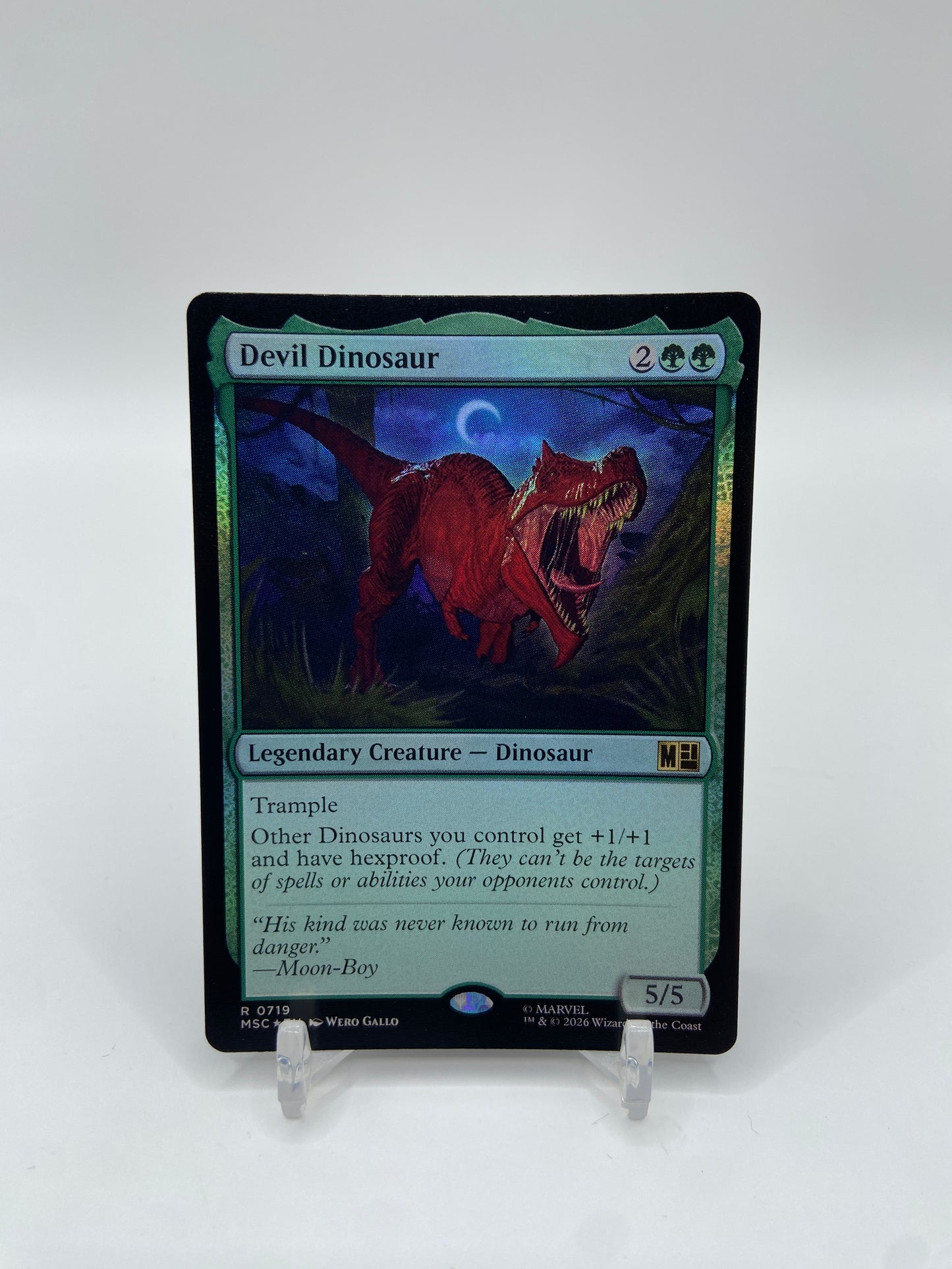 Devil Dinosaur Foil Commander: Marvel Super Heroes R 719