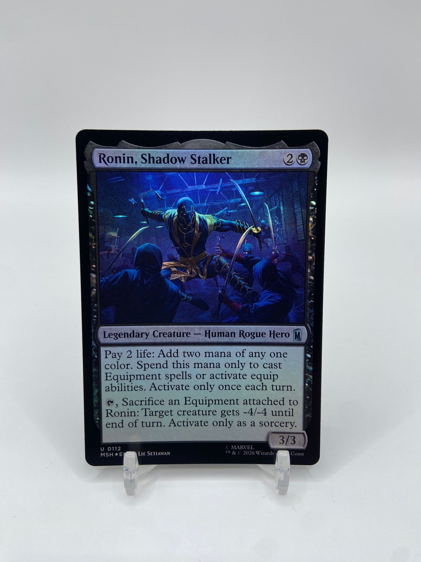Ronin, Shadow Stalker Foil Marvel Super Heroes U 112