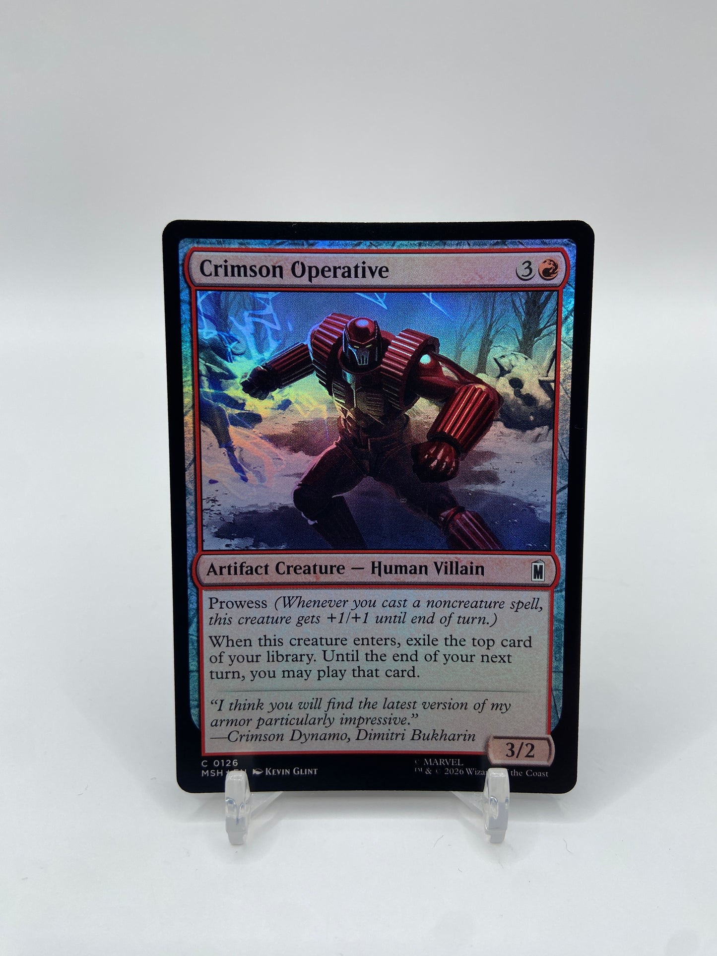 Crimson Operative Foil Marvel Super Heroes C 126