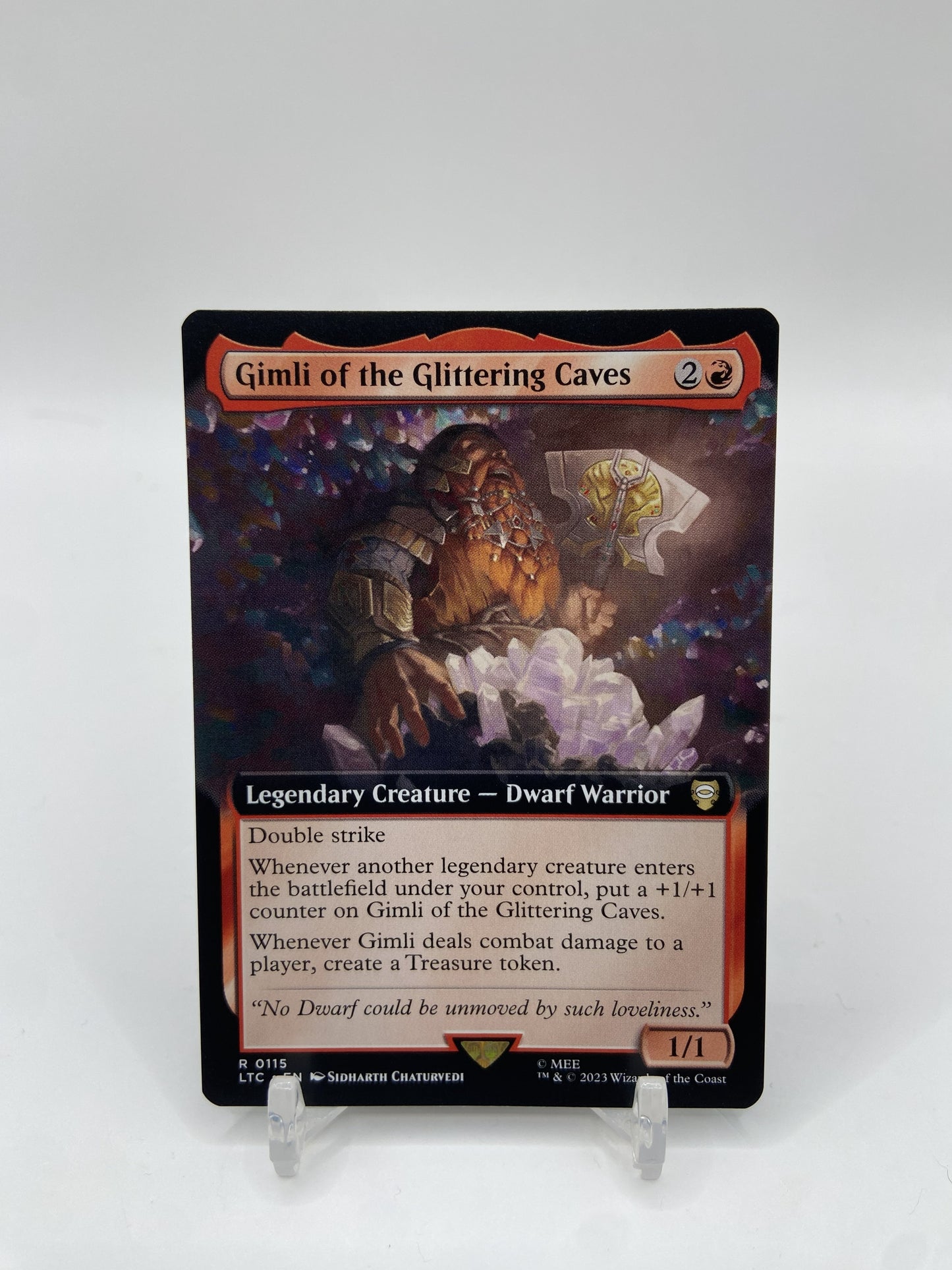 Gimli of the Glittering Caves (Extended Art) Commander: The Lord of the Rings: Tales of Middle-earth R 115