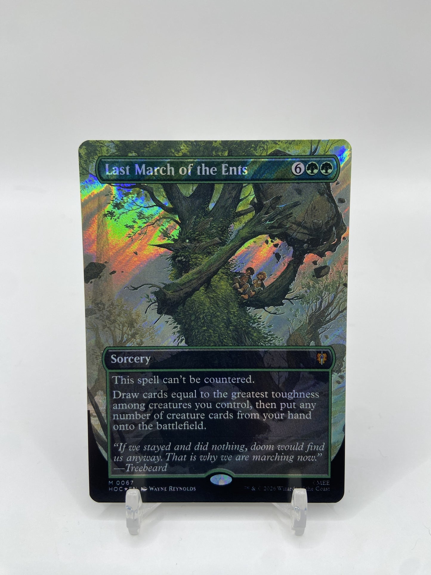 Last March of the Ents (Borderless) (Surge Foil) The Hobbit: Eternal-Legal M 67